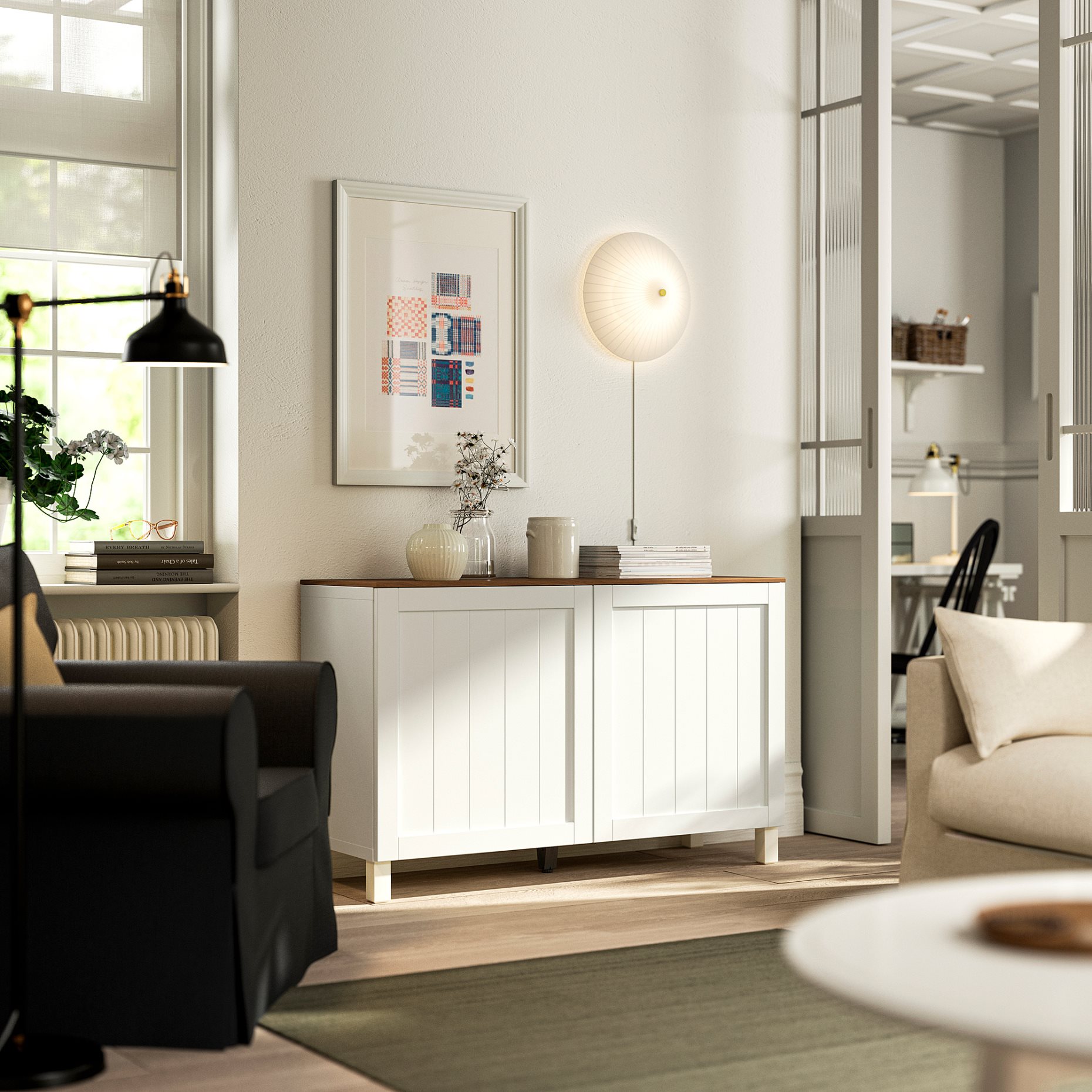 BESTÅ, комб. артикул за съхранение с врати, 195.980.42