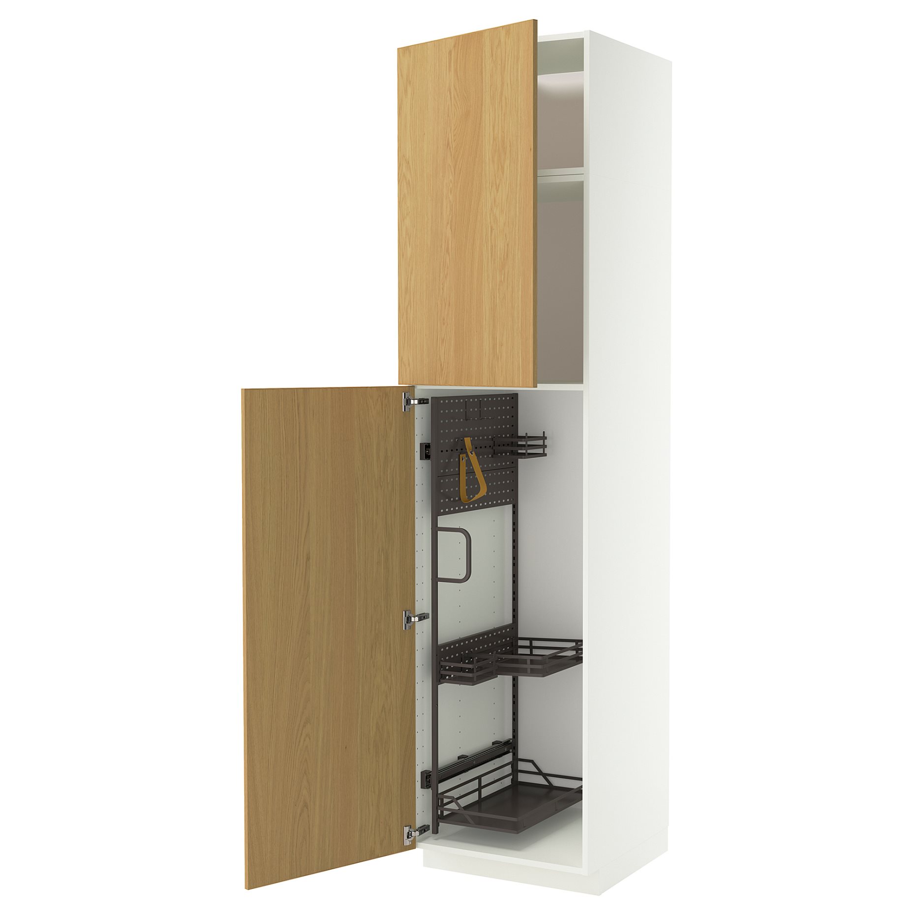 METOD, висок шкаф с отделение за почиств. аксесоари, 196.003.80