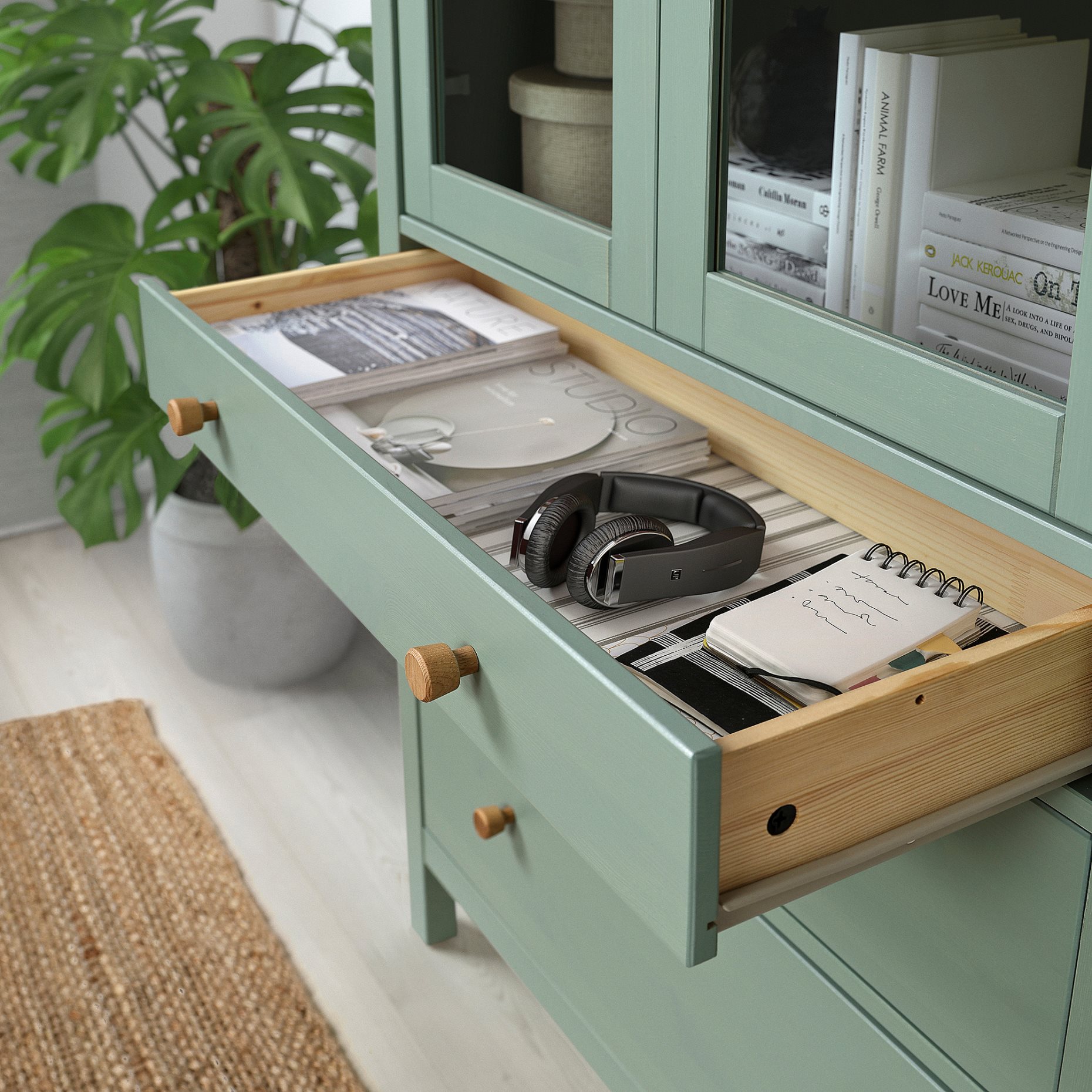 HEMNES, комбиниран артикул за съхр. с врати/чекм., 196.023.41