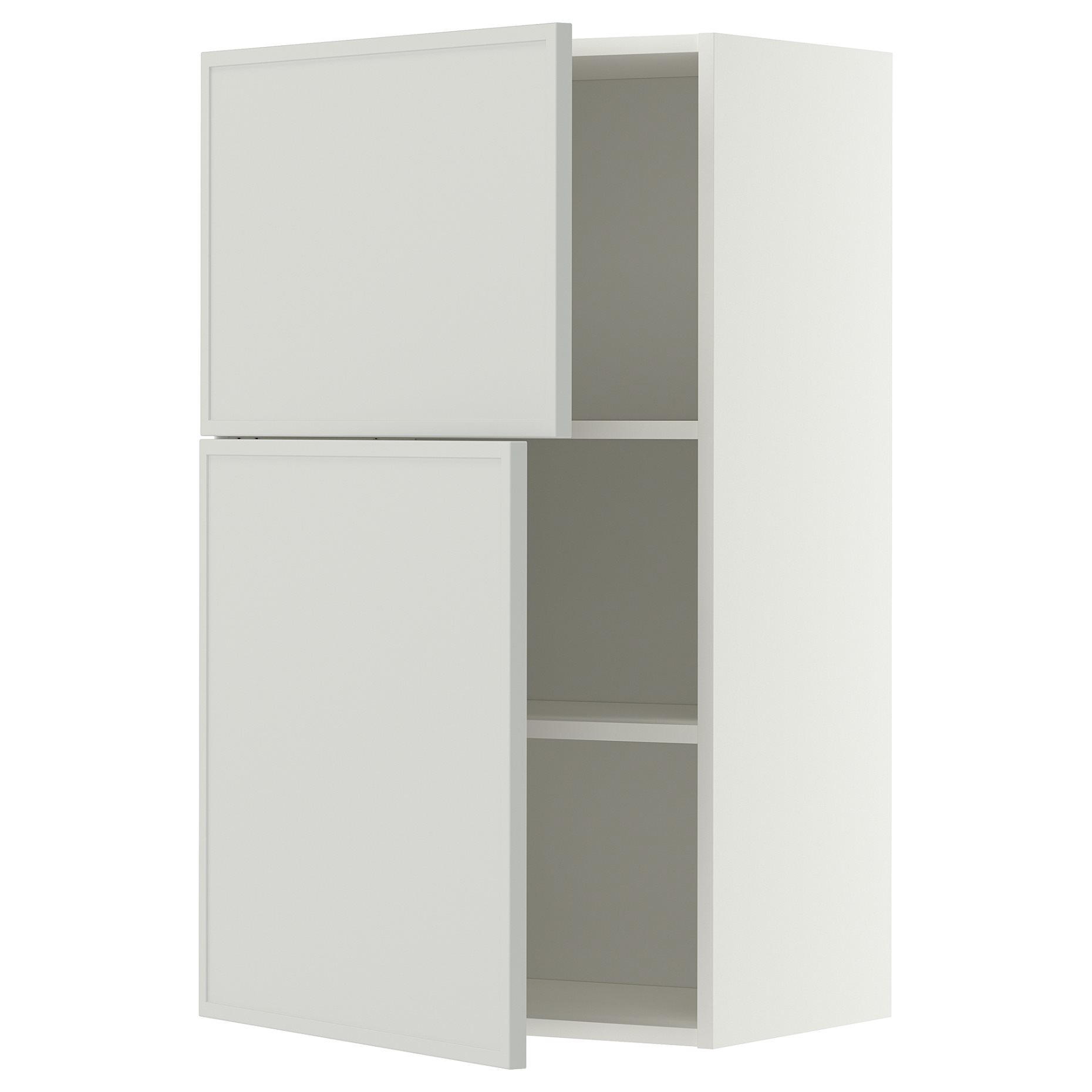 METOD, стенен шкаф с рафтове/2 вратички, 60x100 см, 196.055.56