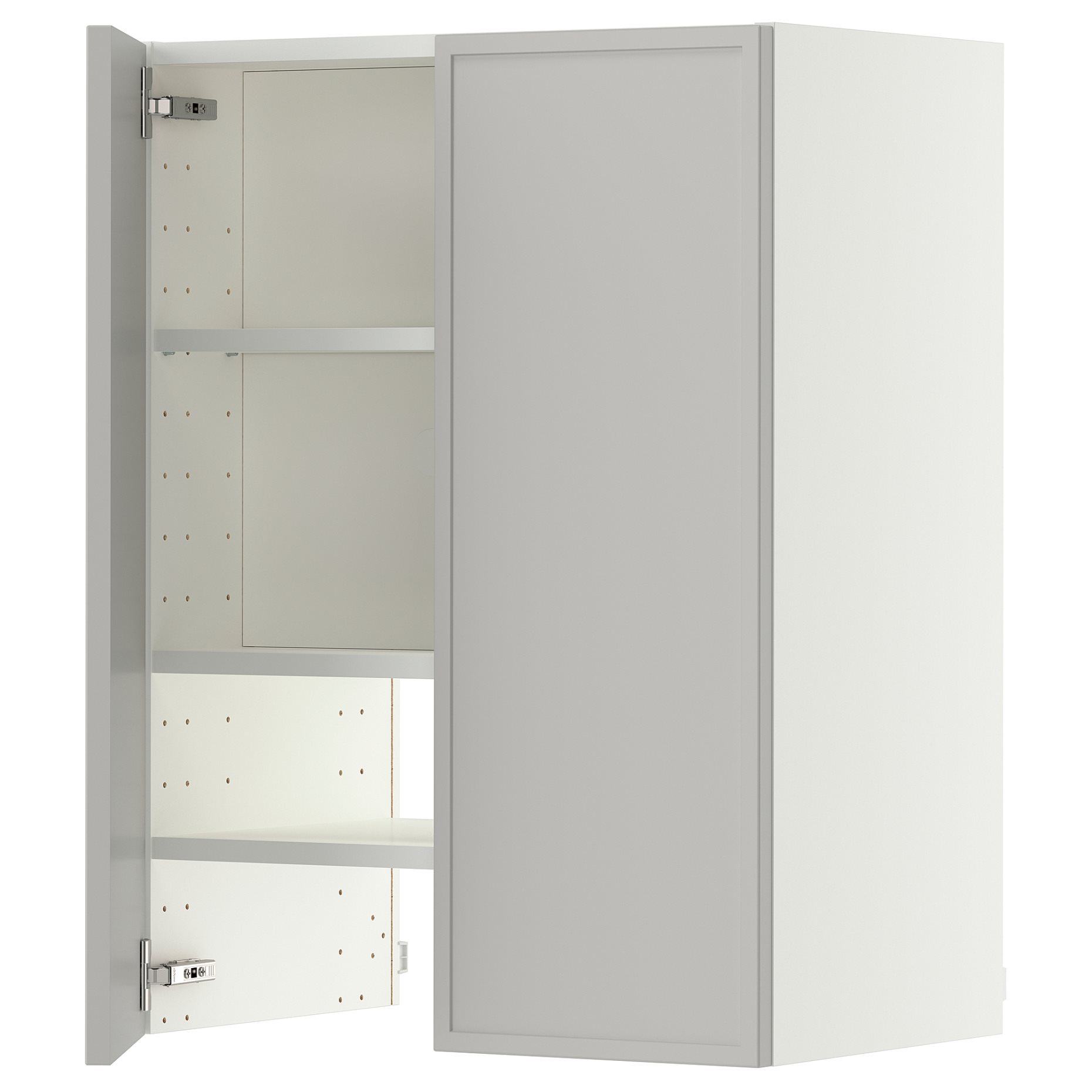 METOD, стенен шкаф за вгр. аспиратор с рафт/вр., 60x80 см, 196.059.00