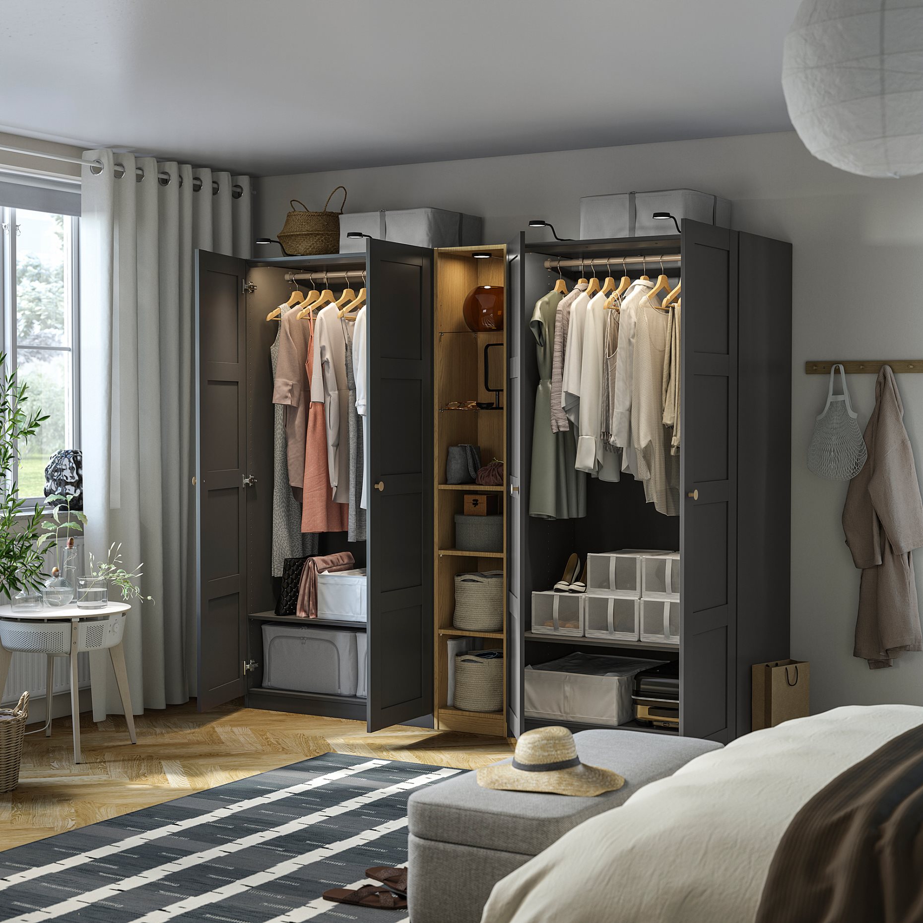 PAX/BERGSBO, гардероб - комбинация, 196.073.91