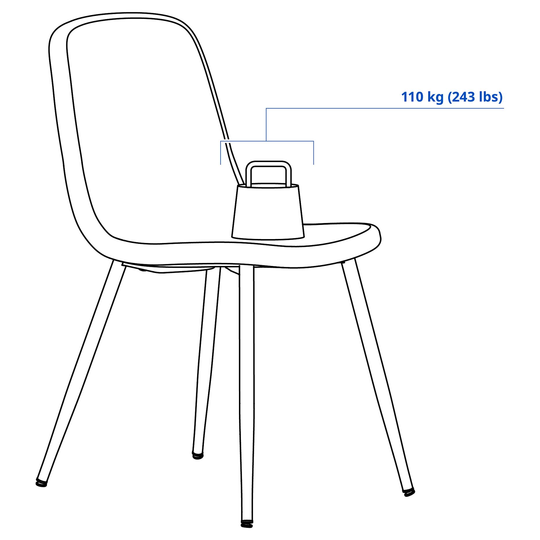 ÅLHULT/NORDMANSSKÄR, маса и 6 стола, 170/220x80 см, 196.182.76
