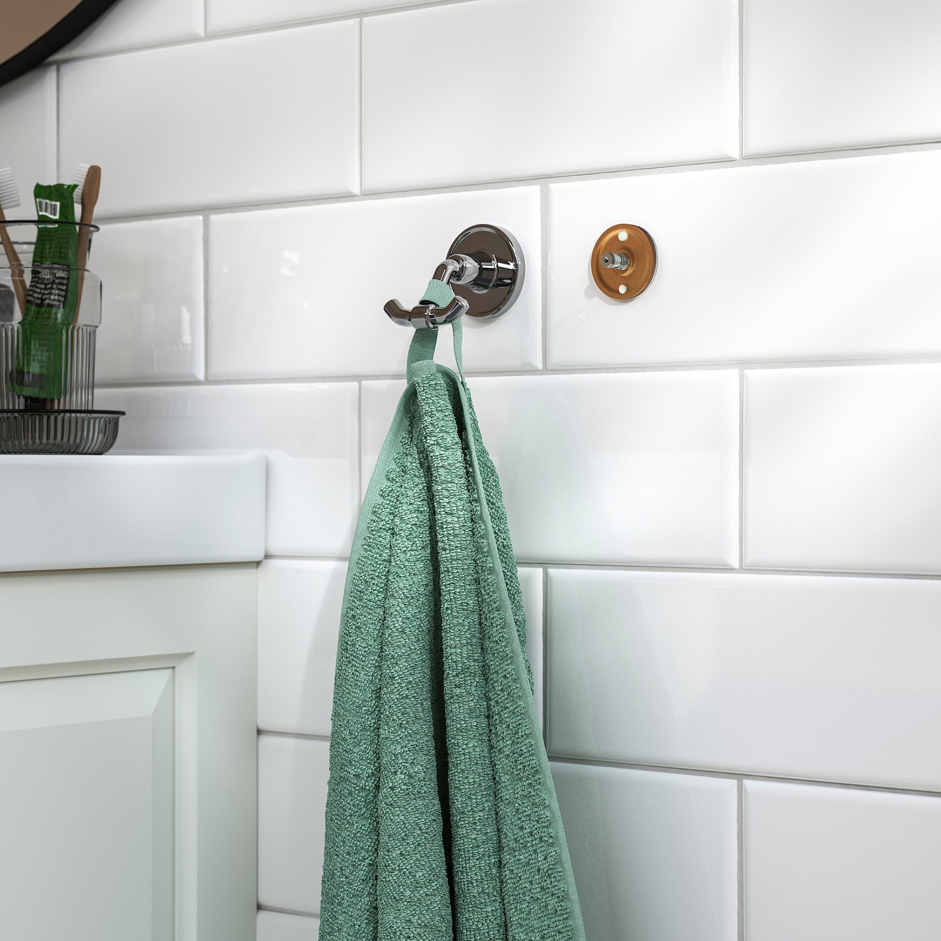 KROKSJÖN, к-т самозалепващи се монт. скоби за стена, 205.830.87