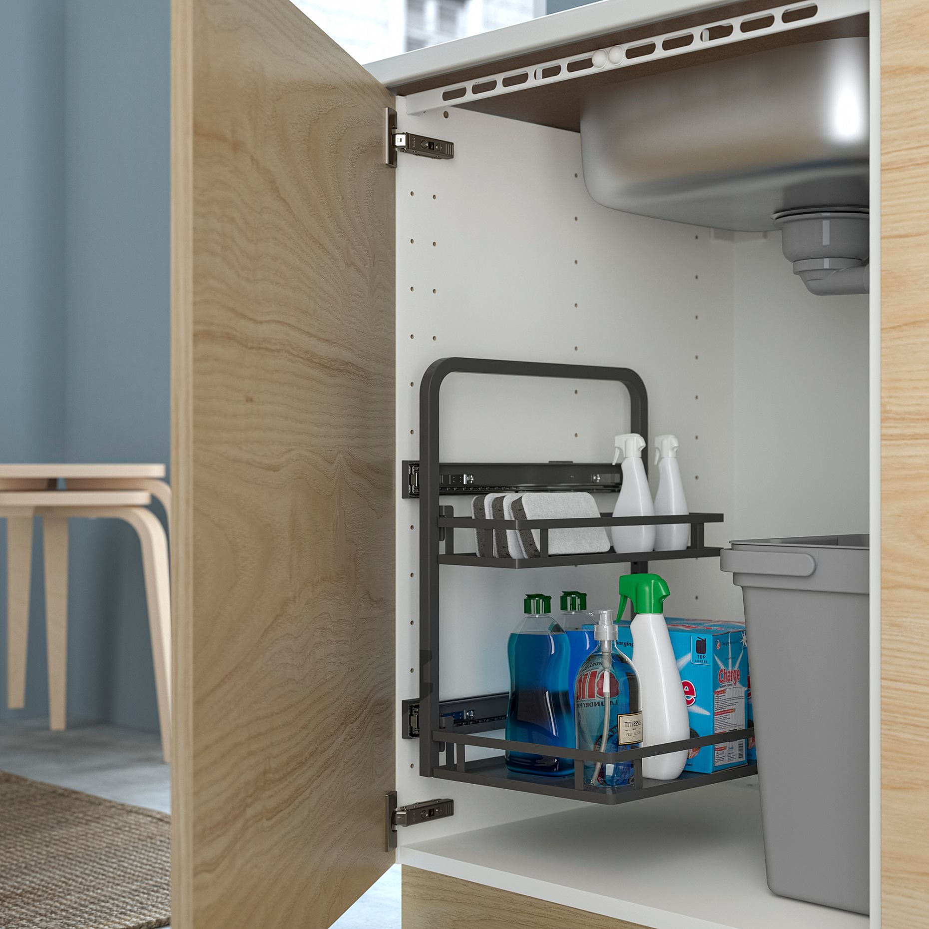 UTRUSTA, органайзер за под мивка, 29x35x43 см, 206.027.31