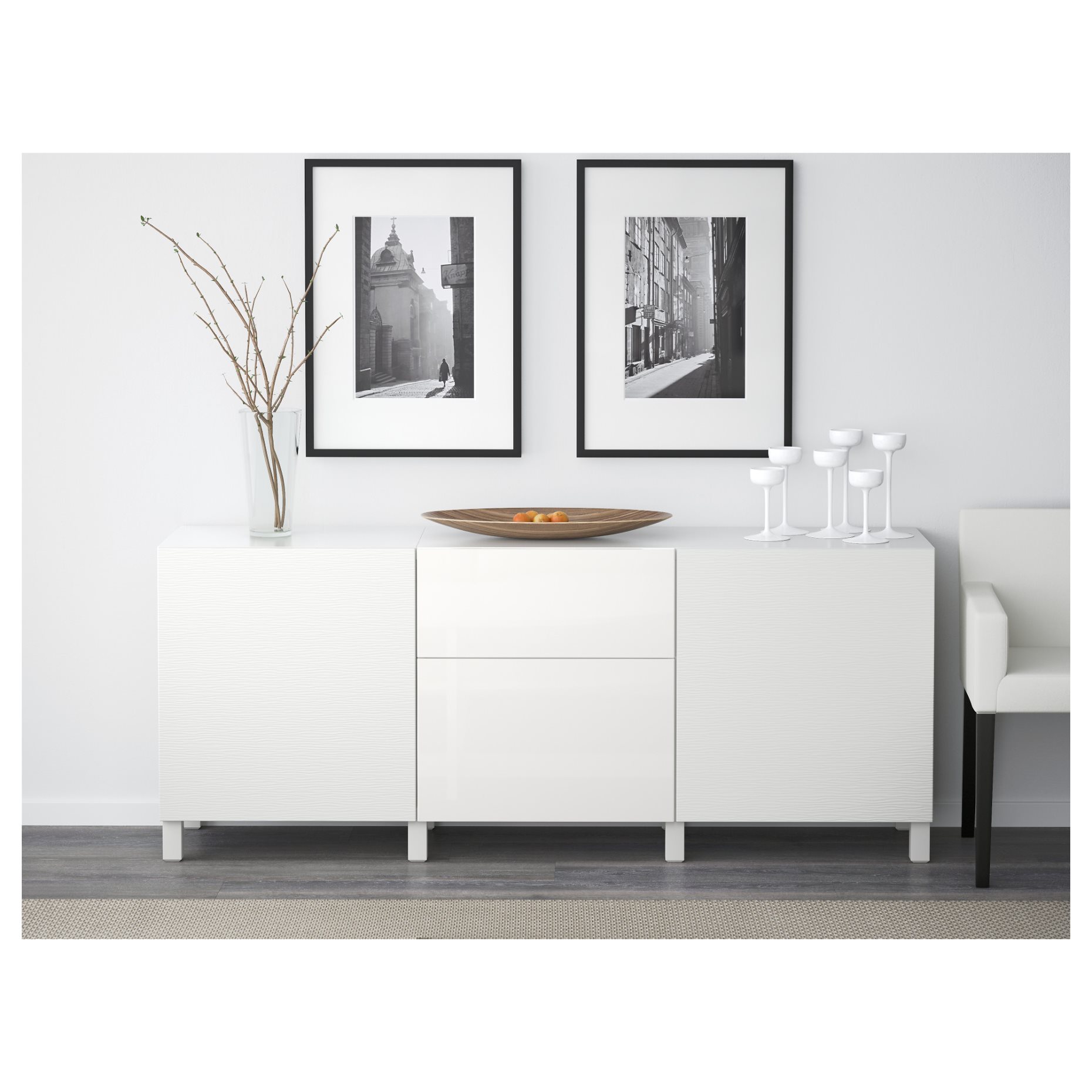 BESTÅ, комбиниран артикул за съхранение с чекмеджета, 291.956.53