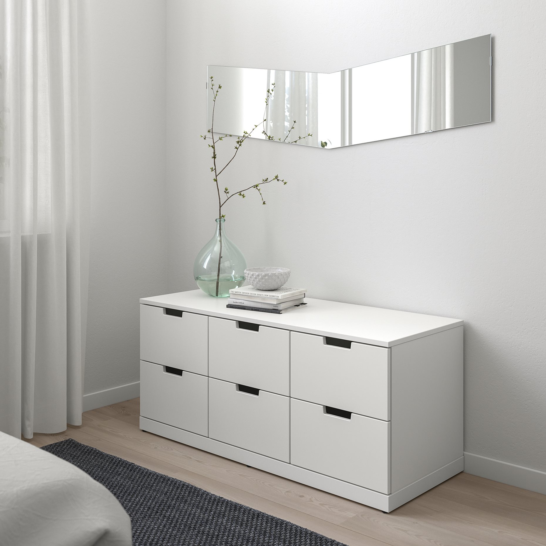 NORDLI, скрин с 6 чекмеджета, 292.394.97