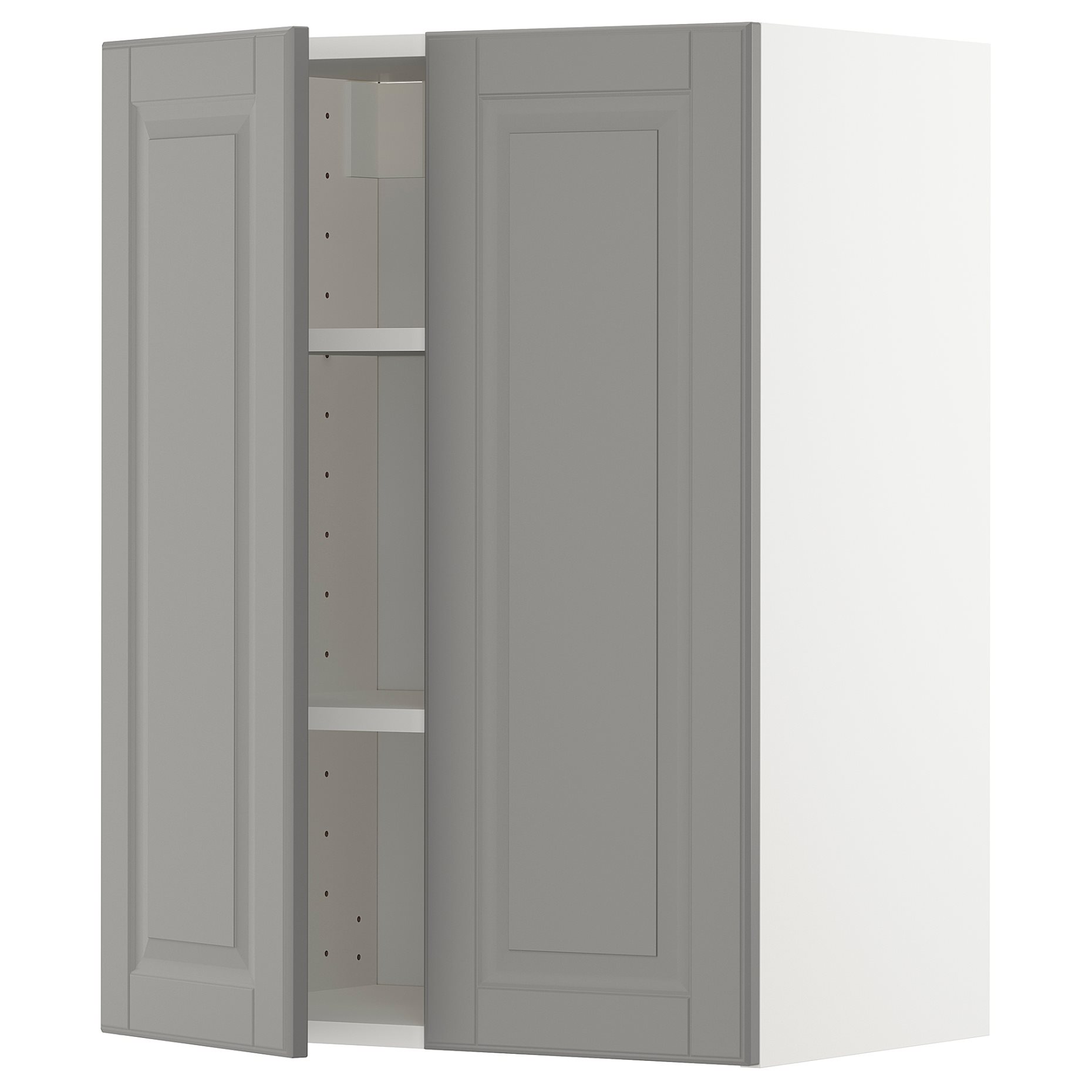METOD, стенен шкаф с рафтове/2 вратички, 294.585.07