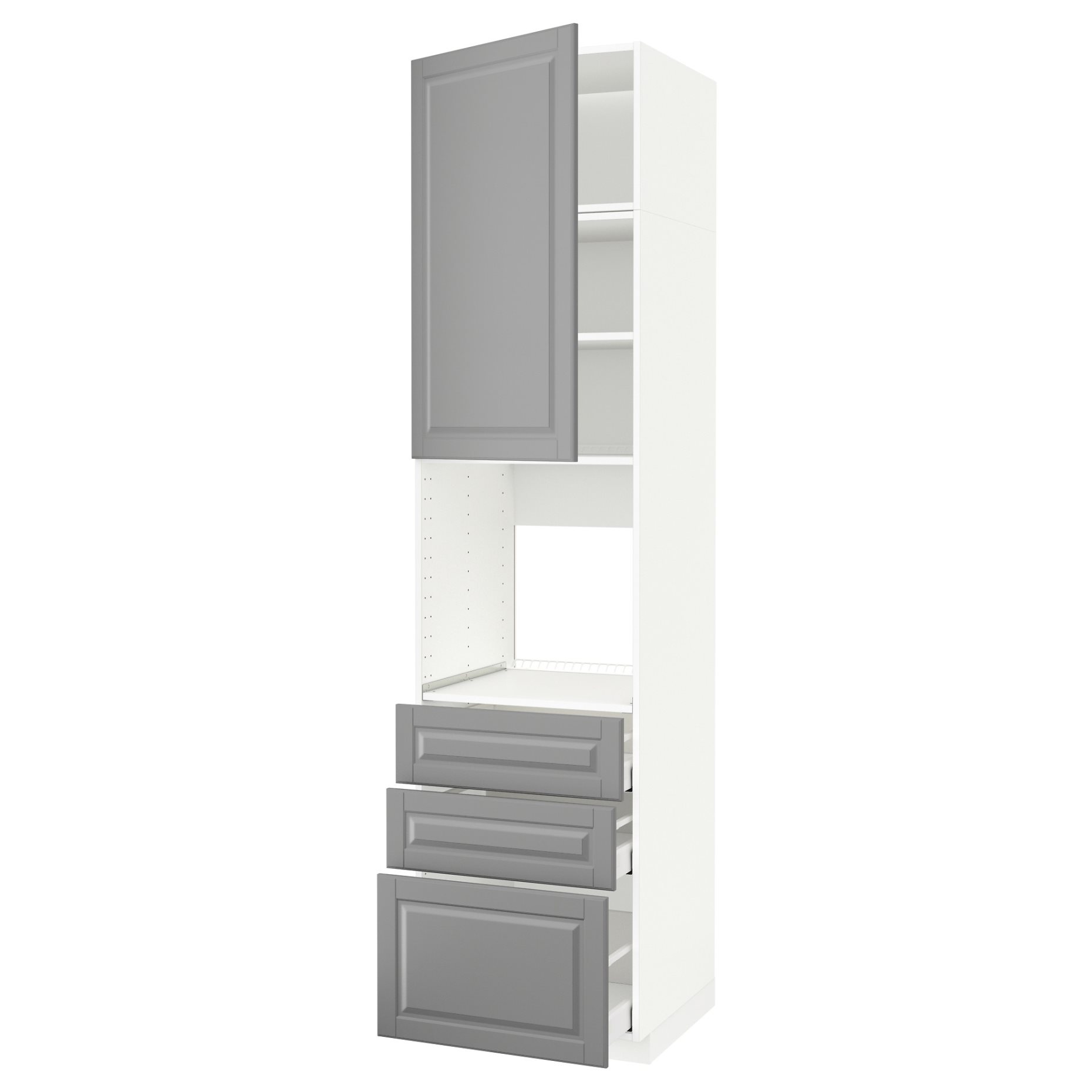 METOD/MAXIMERA, висок шкаф за фурнаа с врата/3 чекм, 294.599.36