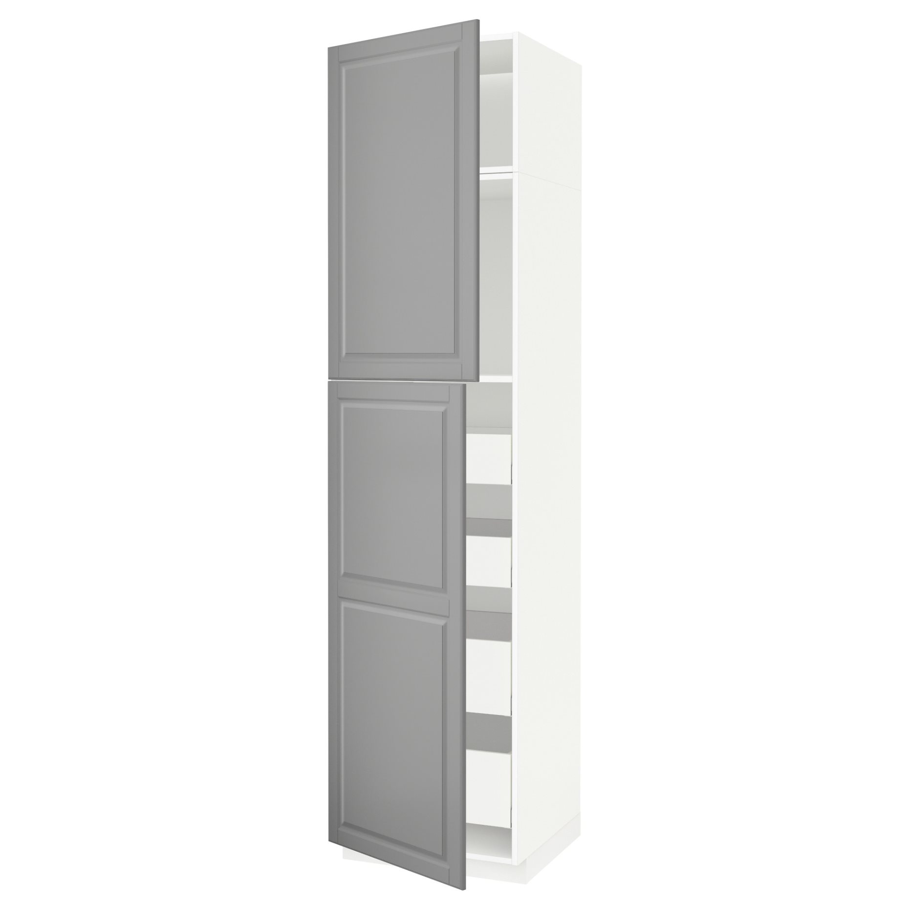 METOD/MAXIMERA, висок шкаф с 2 врати/4 чекмеджета, 294.609.68