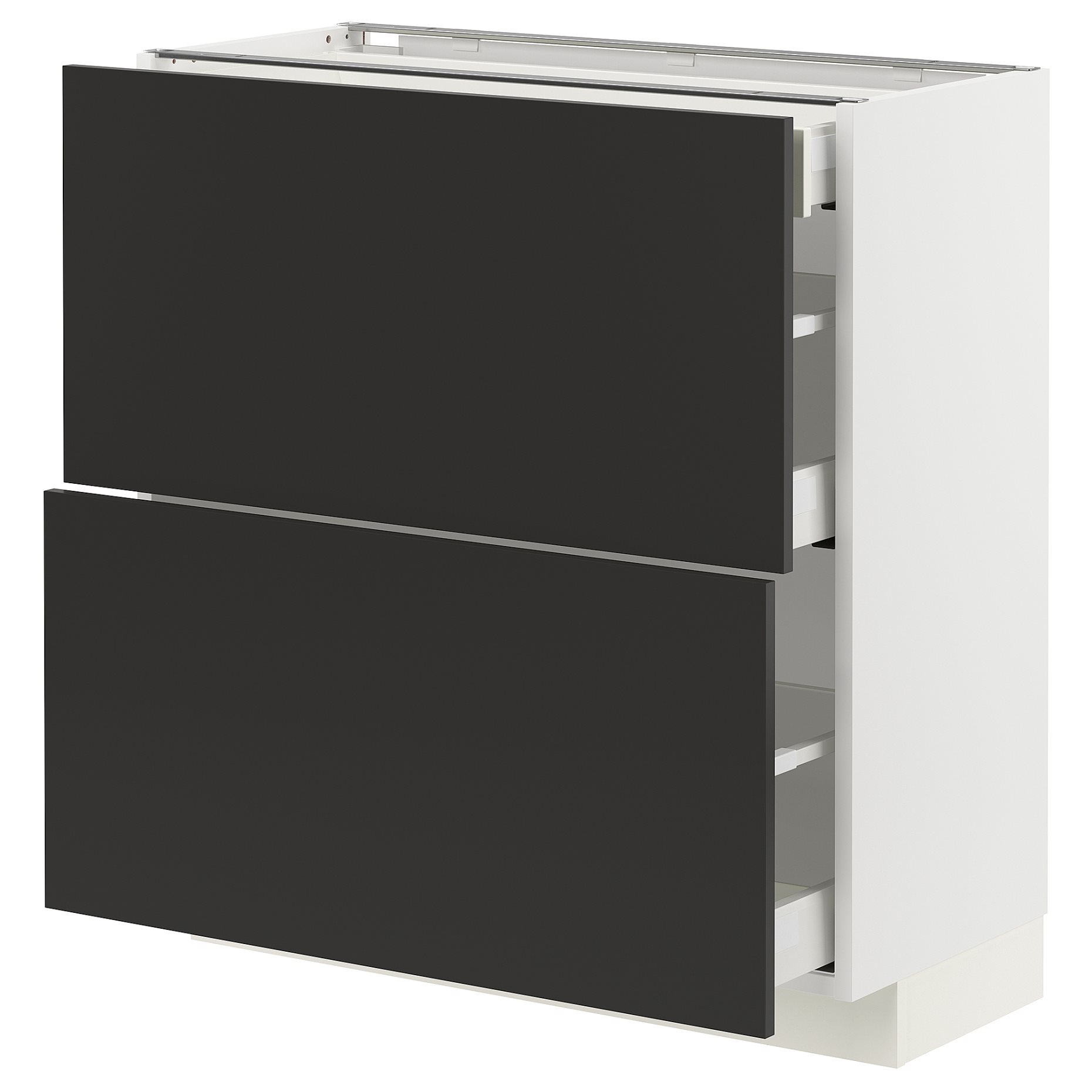 METOD/MAXIMERA, долен шкаф с 2 чела/3 чекмеджета, 294.975.80
