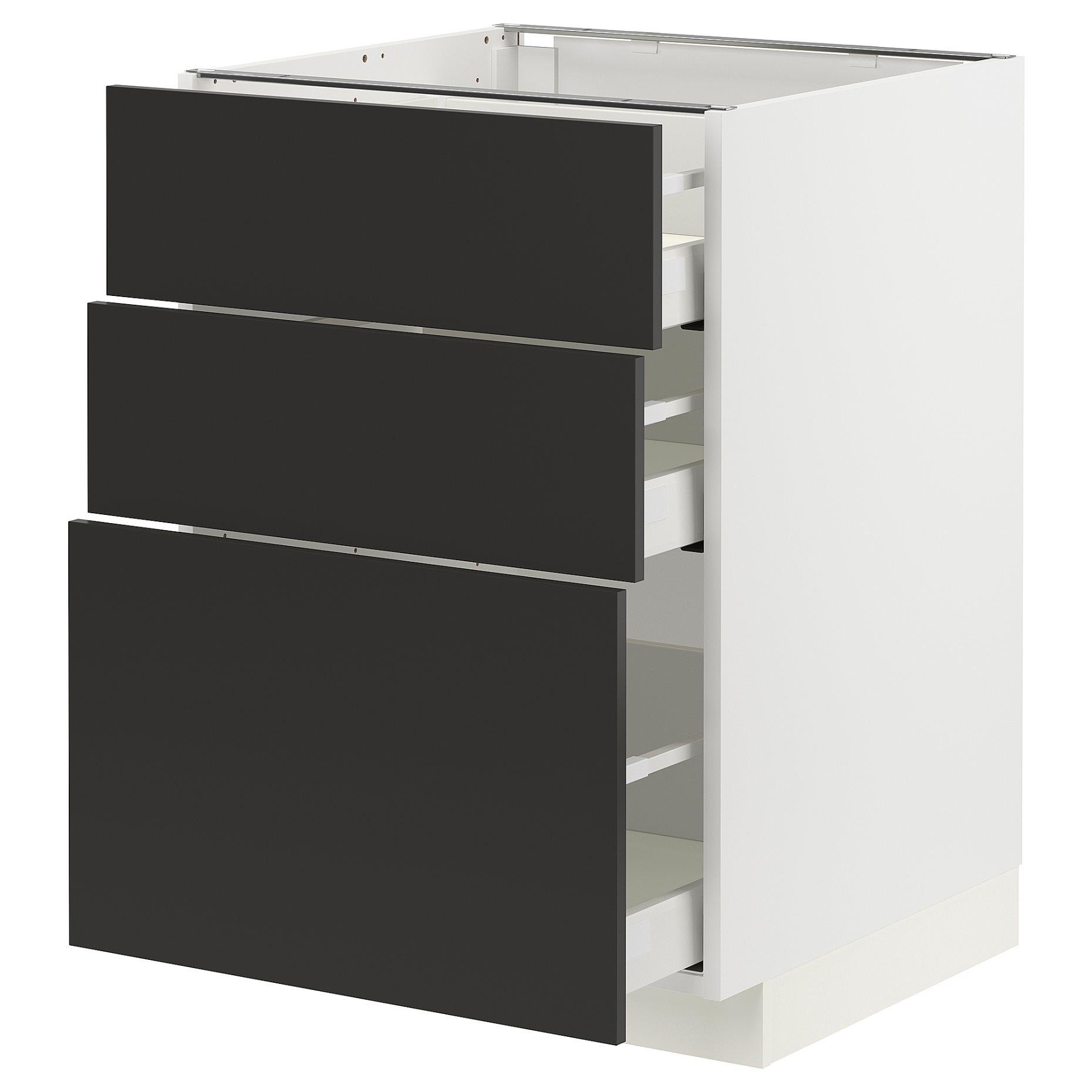 METOD/MAXIMERA, долен шкаф с 3 чекмеджета, 294.989.52