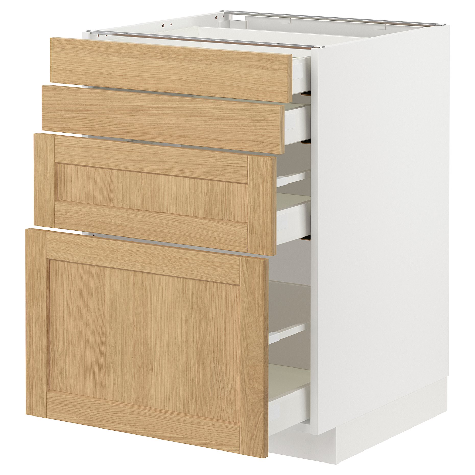 METOD/MAXIMERA, долен шкаф с 4 чела/4 чекмеджета, 295.092.48