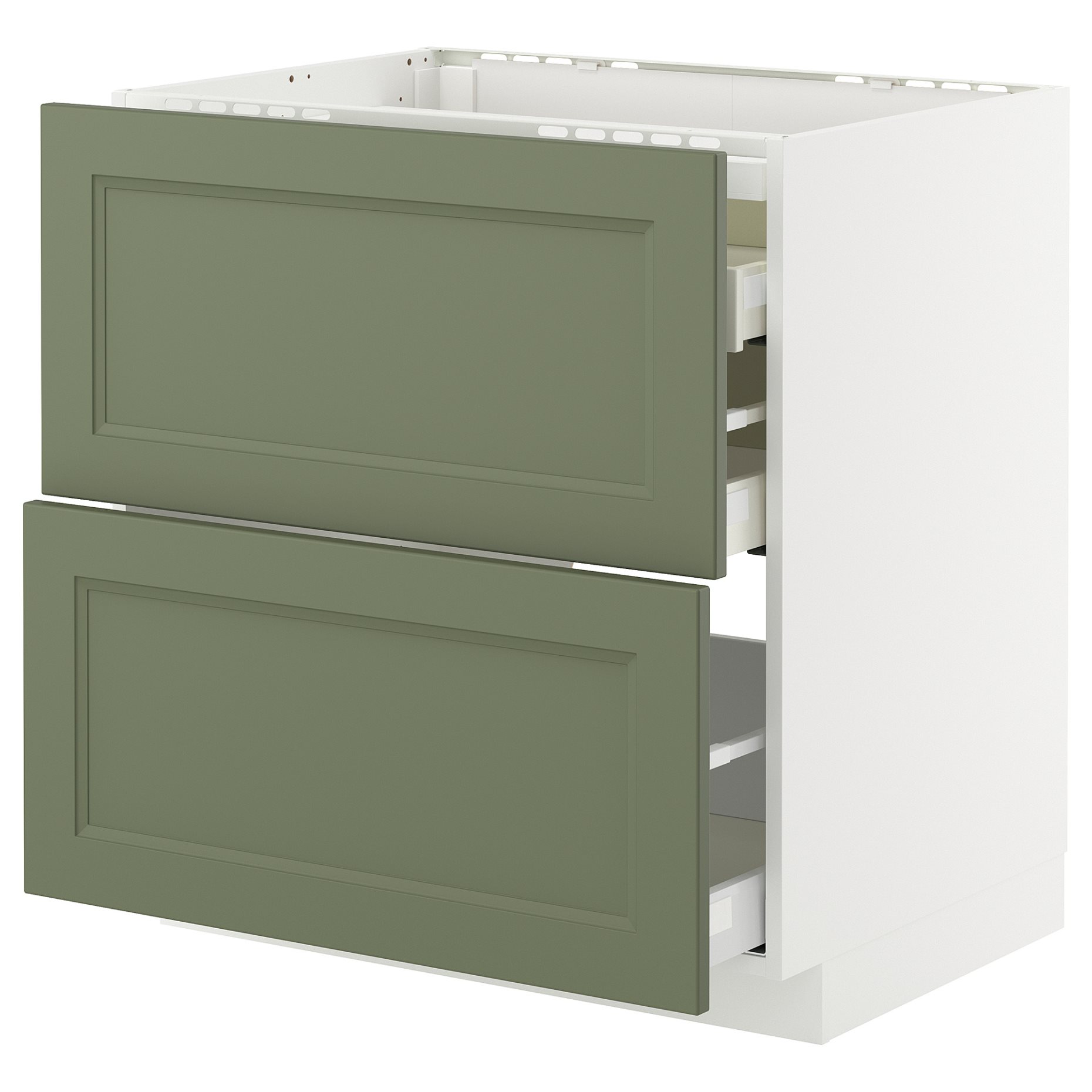 METOD/MAXIMERA, долен шкаф за вгр. котлон/2 чела/3 чекм., 295.172.67