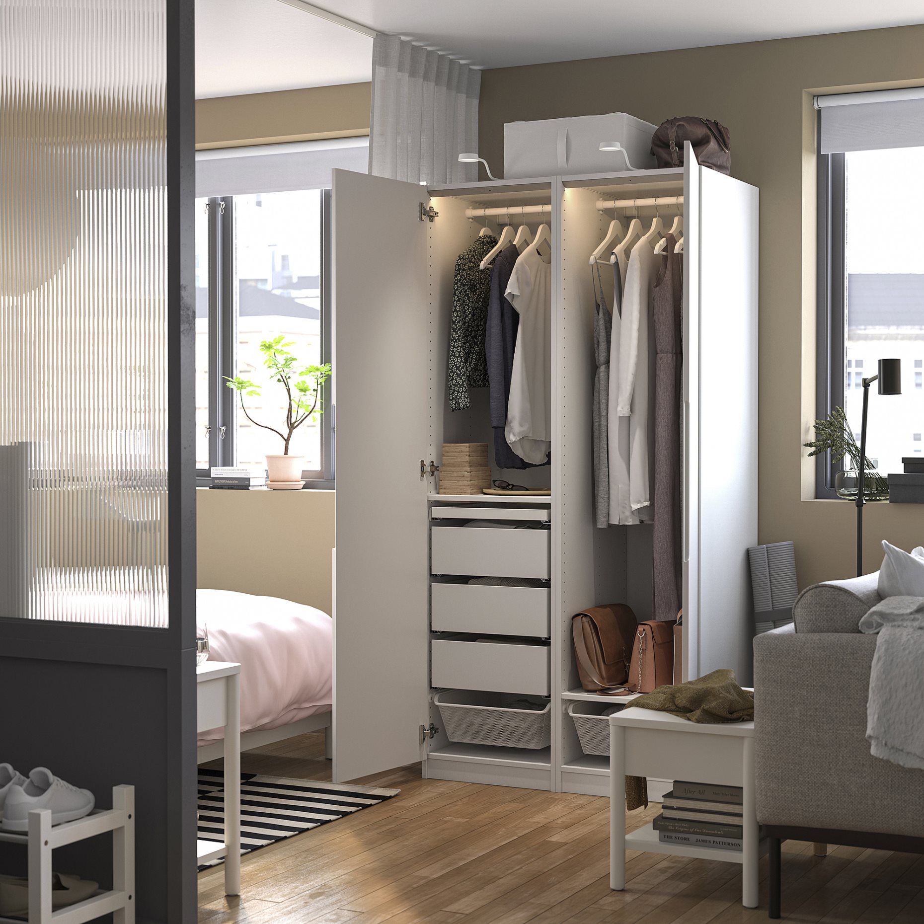 PAX/TONSTAD, Гардероб - комбинация, 295.489.28