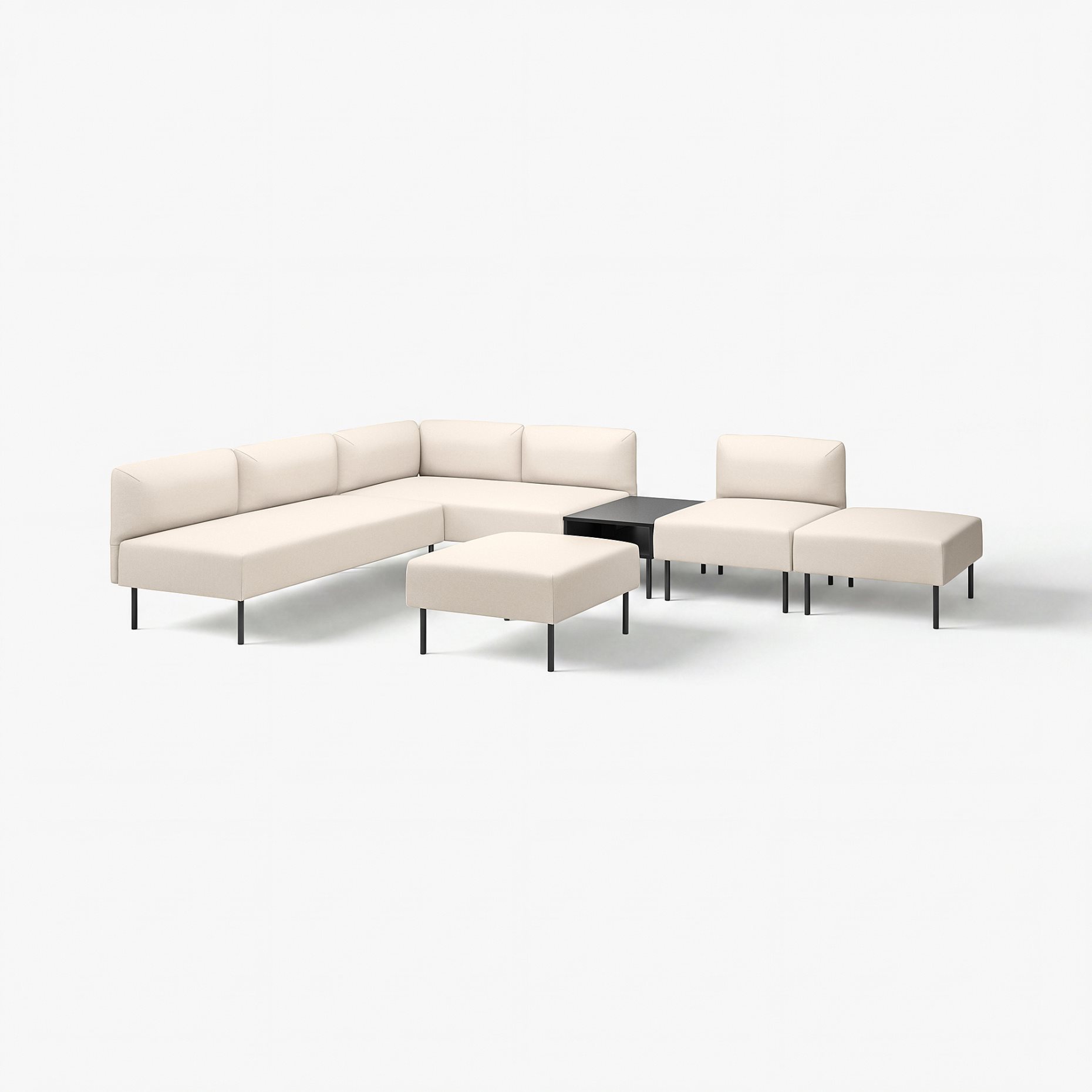 LILLEHEM, 6-местен мод диван с помощна маса, 295.534.82