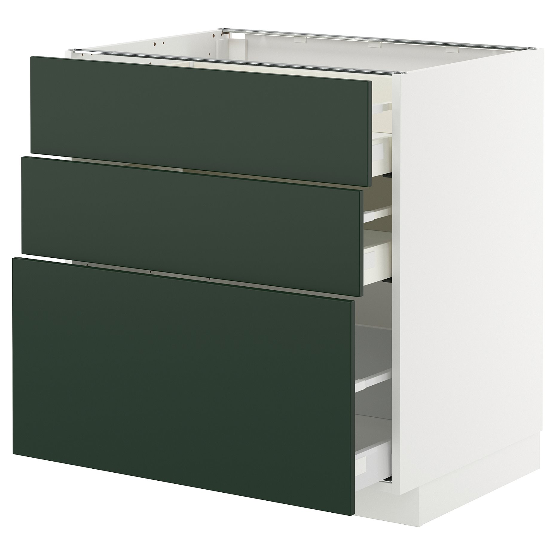 METOD/MAXIMERA, долен шкаф с 3 чекмеджета, 295.570.22