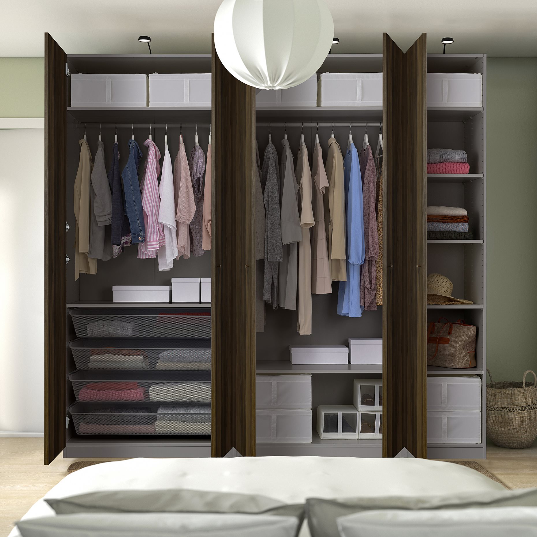 PAX/STORKLINTA, гардероб - комбинация, 295.628.39