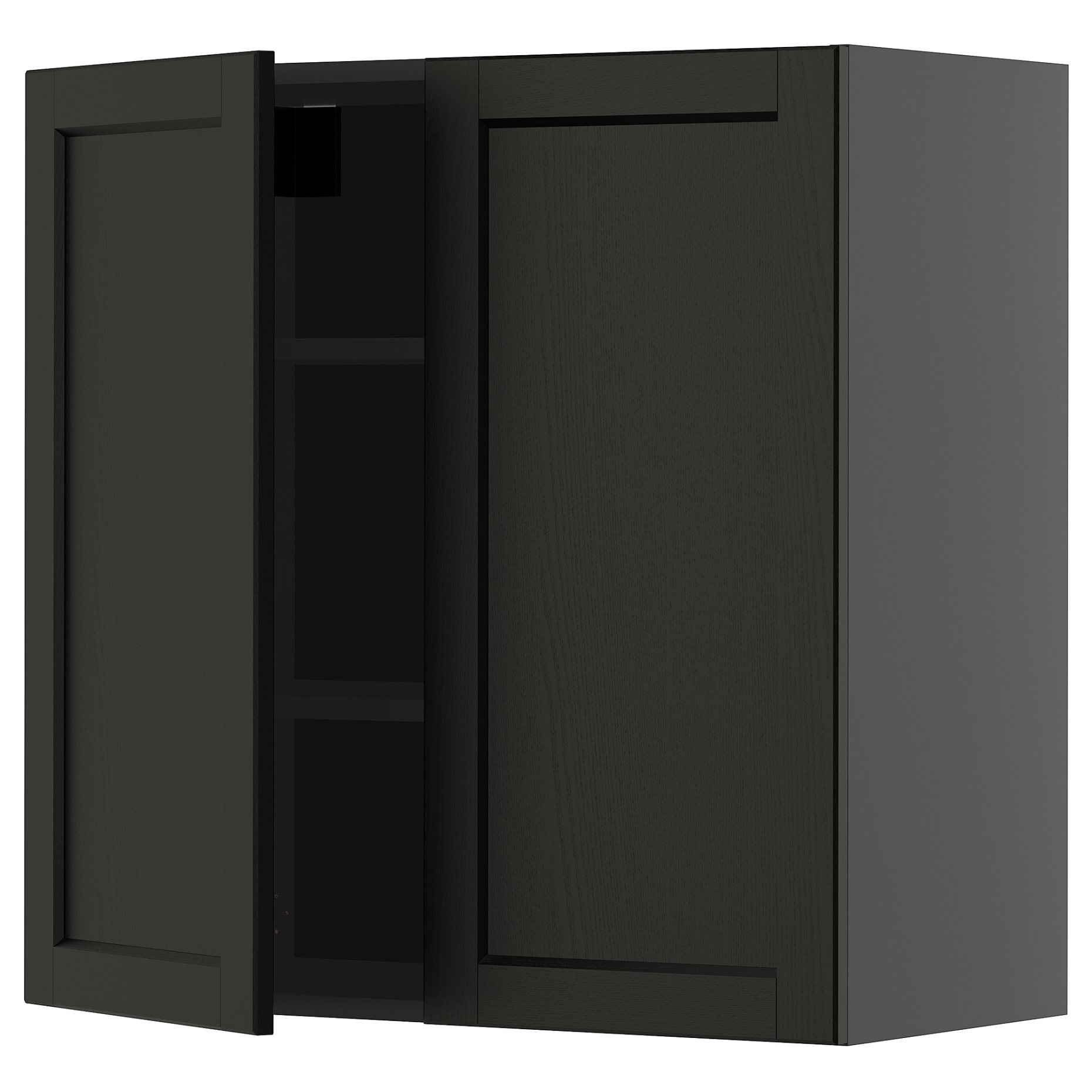 METOD, стенен шкаф с рафтове/2 вратички, 295.889.95