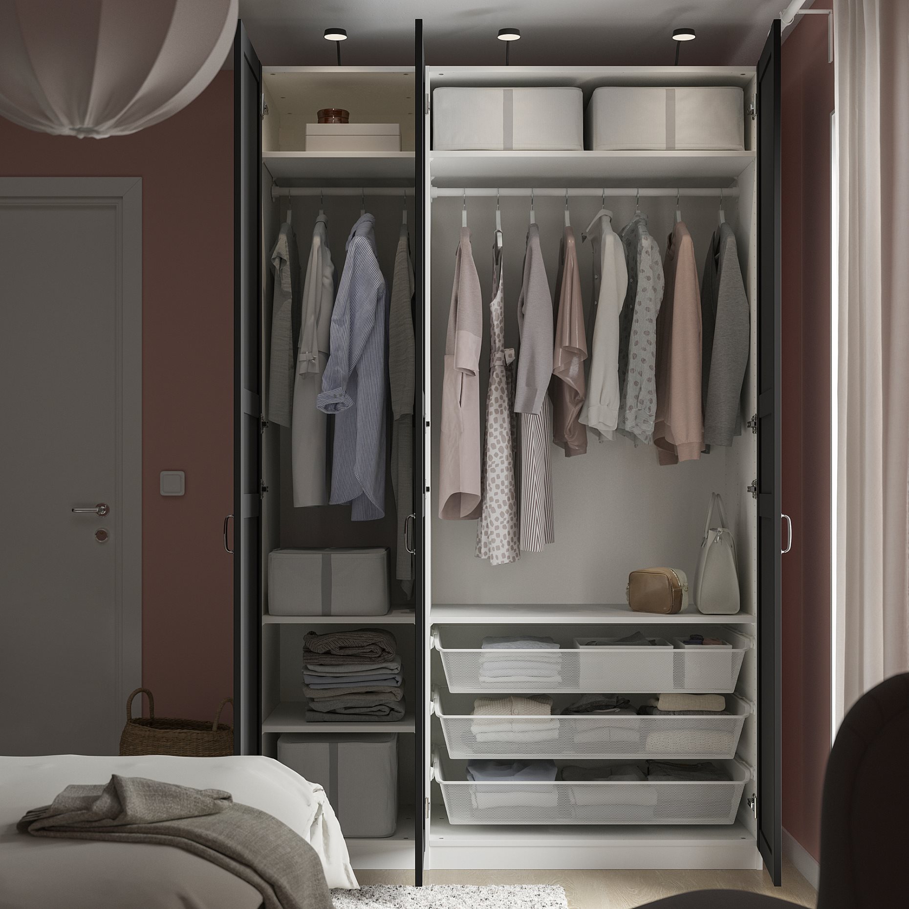 PAX/FLISBERGET, гардероб - комбинация, 295.900.88