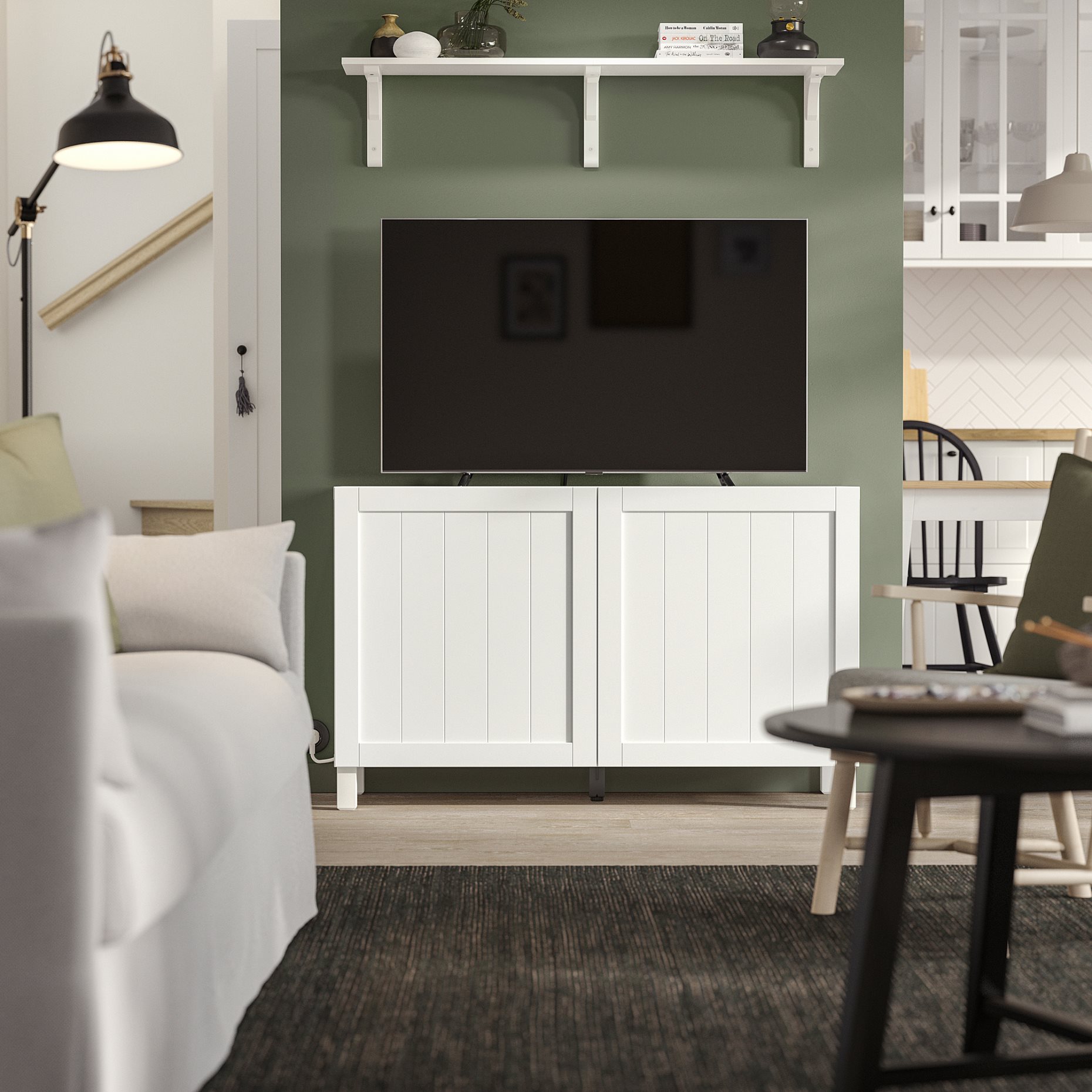 BESTÅ, комб. артикул за съхранение с врати, 295.976.50