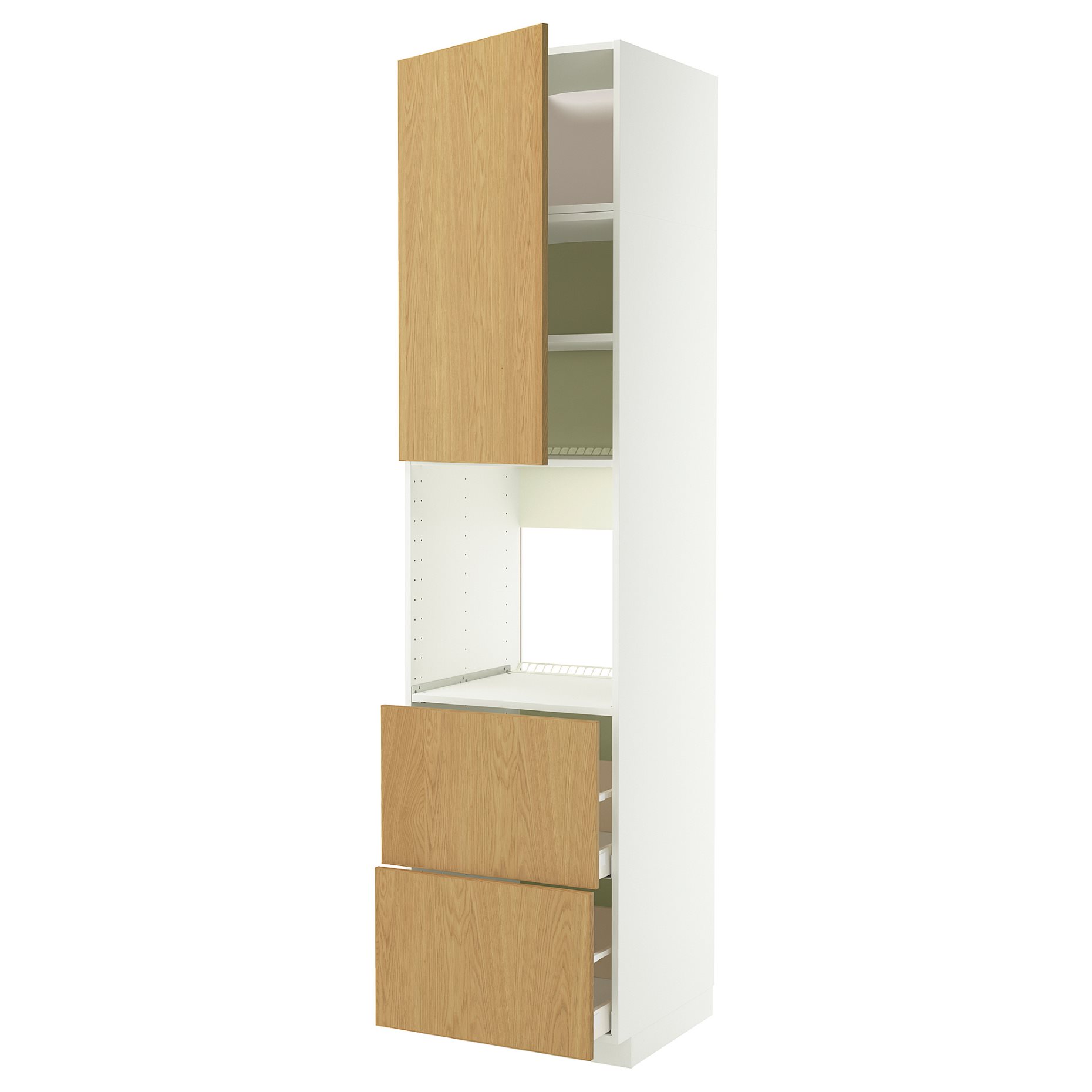 METOD/MAXIMERA, висок шкаф за фурна + врата/2 чекм., 296.006.00