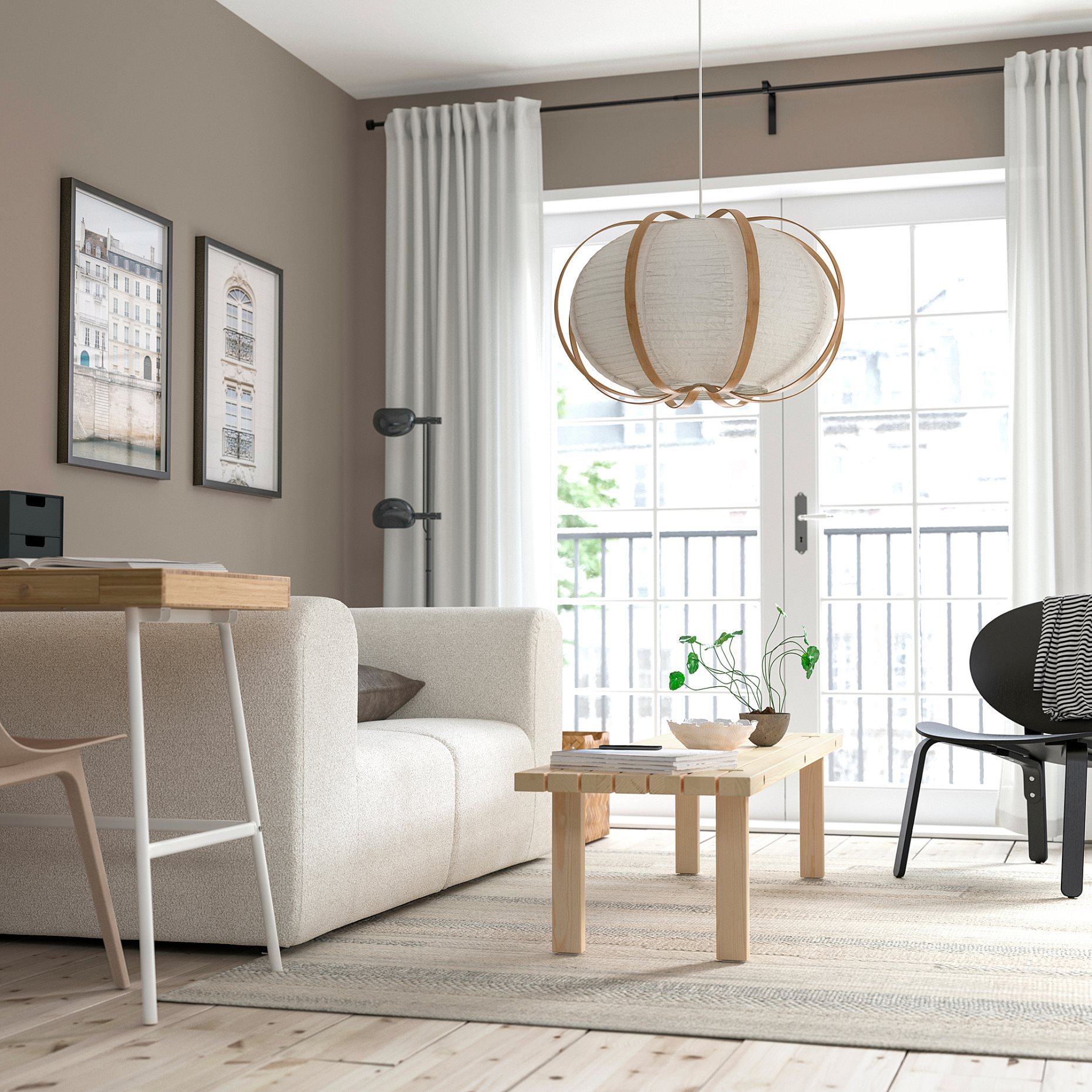 TAGGTOFS/HAVSDJUP, висяща лампа, 296.039.72