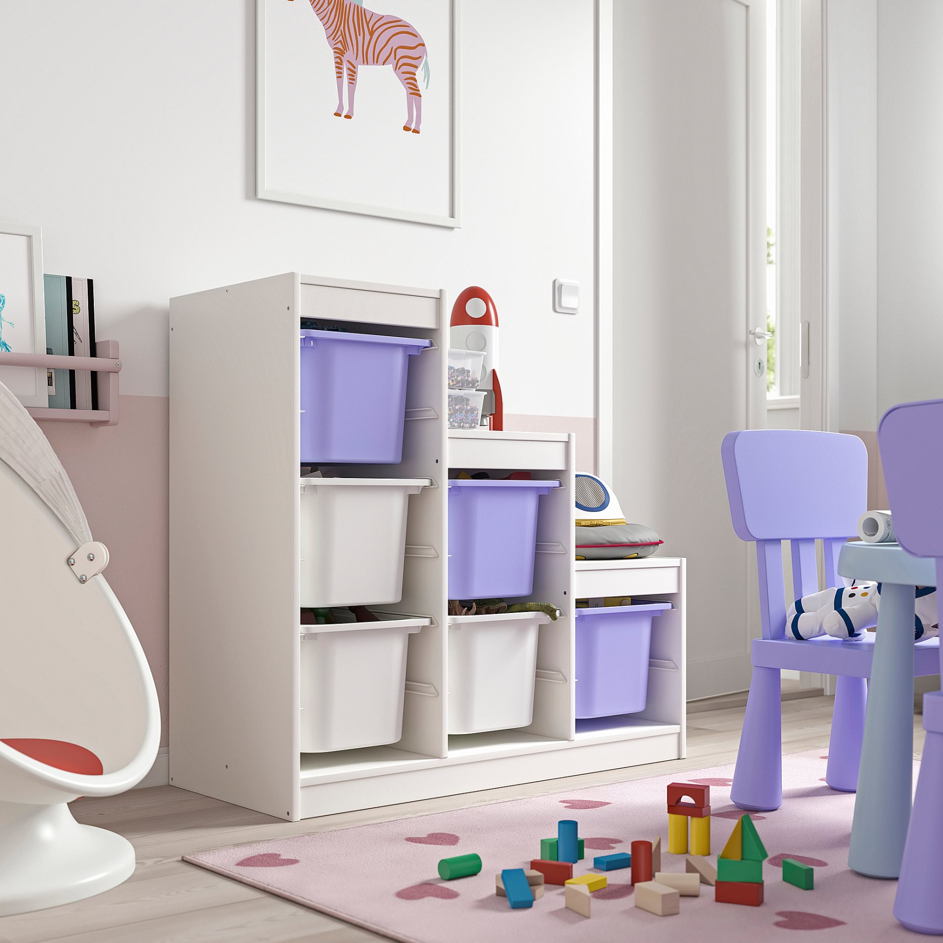 TROFAST, Секция с кутии, 296.066.59