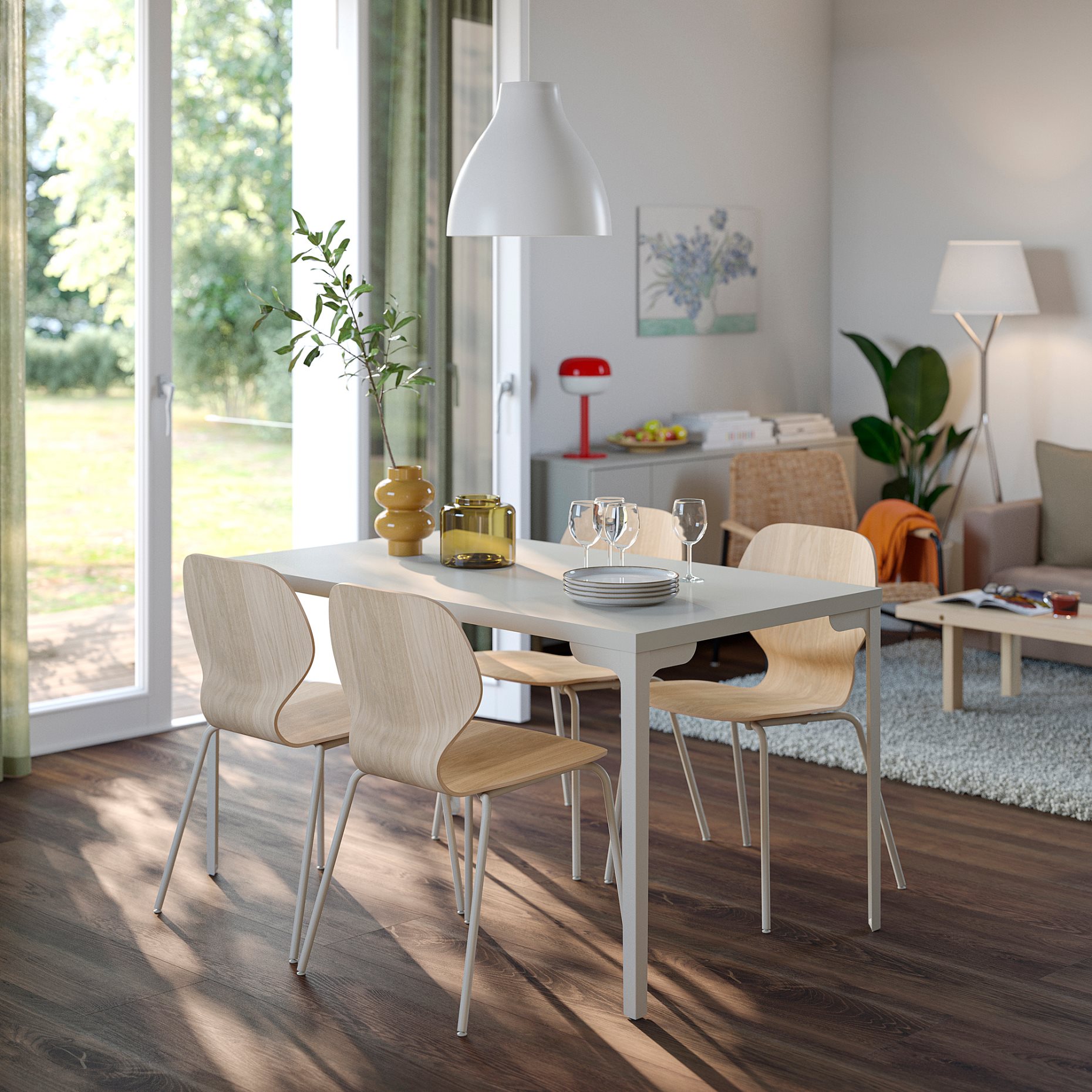 SKÅLSTA, маса и 4 стола, 296.089.84