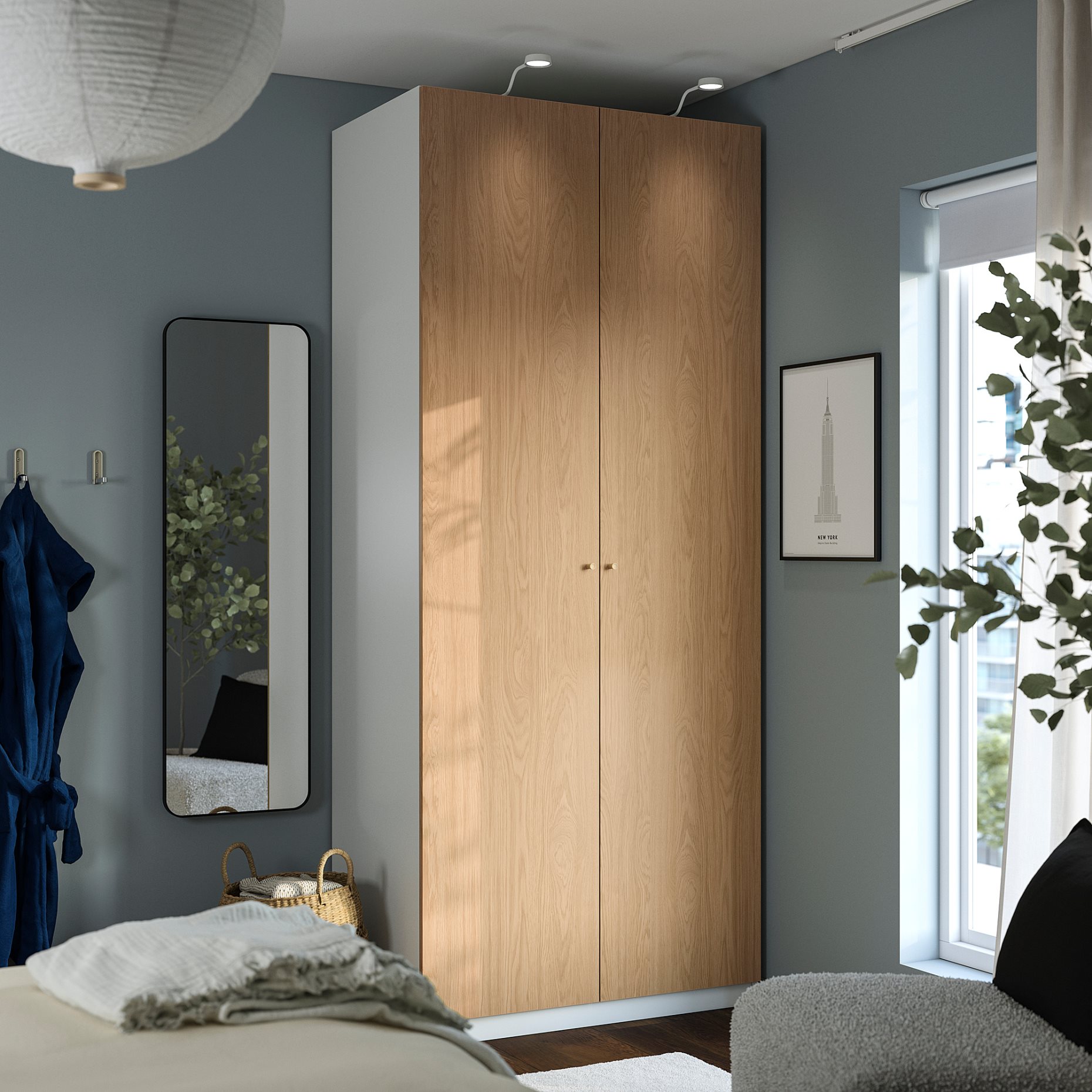 PAX/STORKLINTA, Гардероб - комбинация, 296.091.39