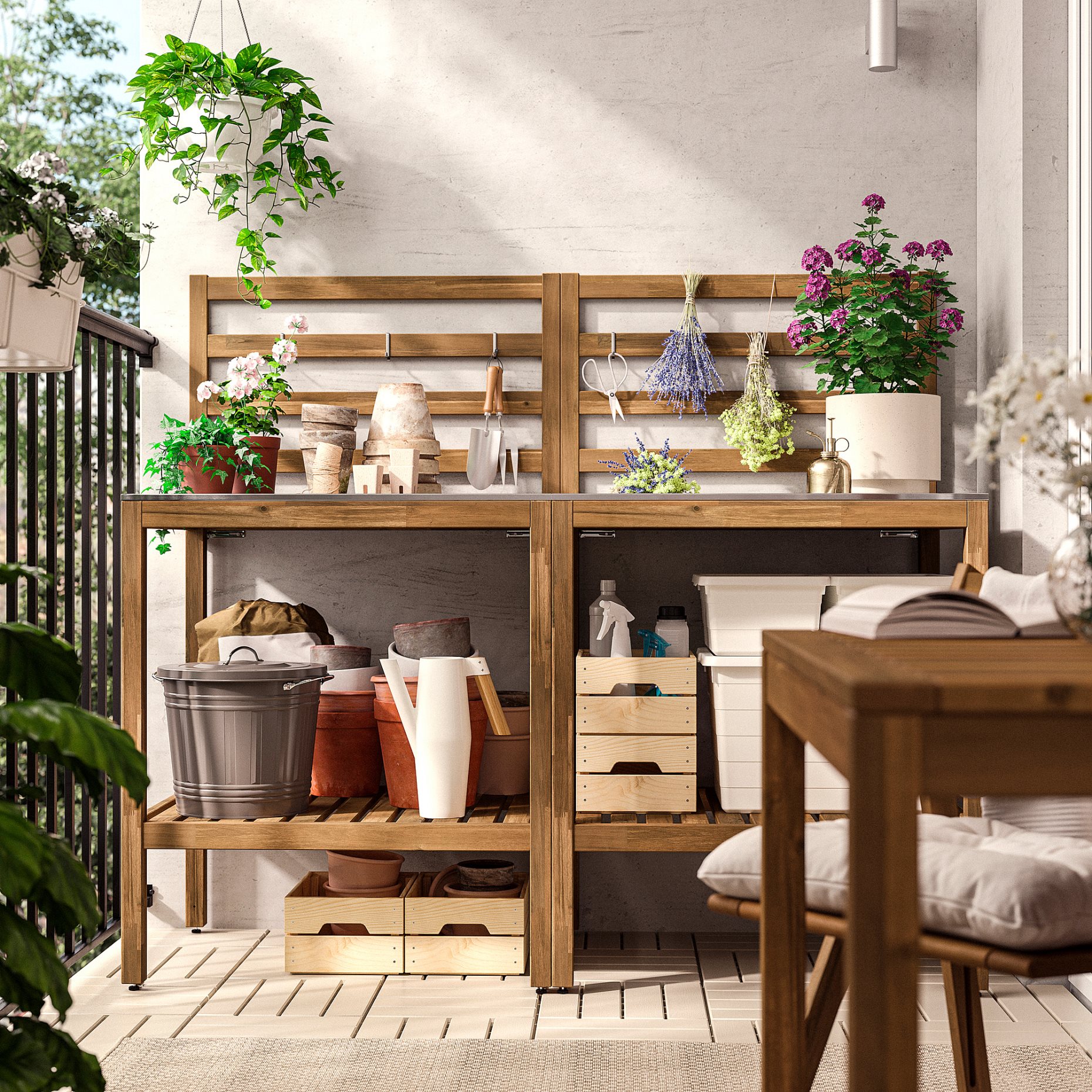 NÄMMARÖ, градинска кухня, 160x62 см, 296.155.26