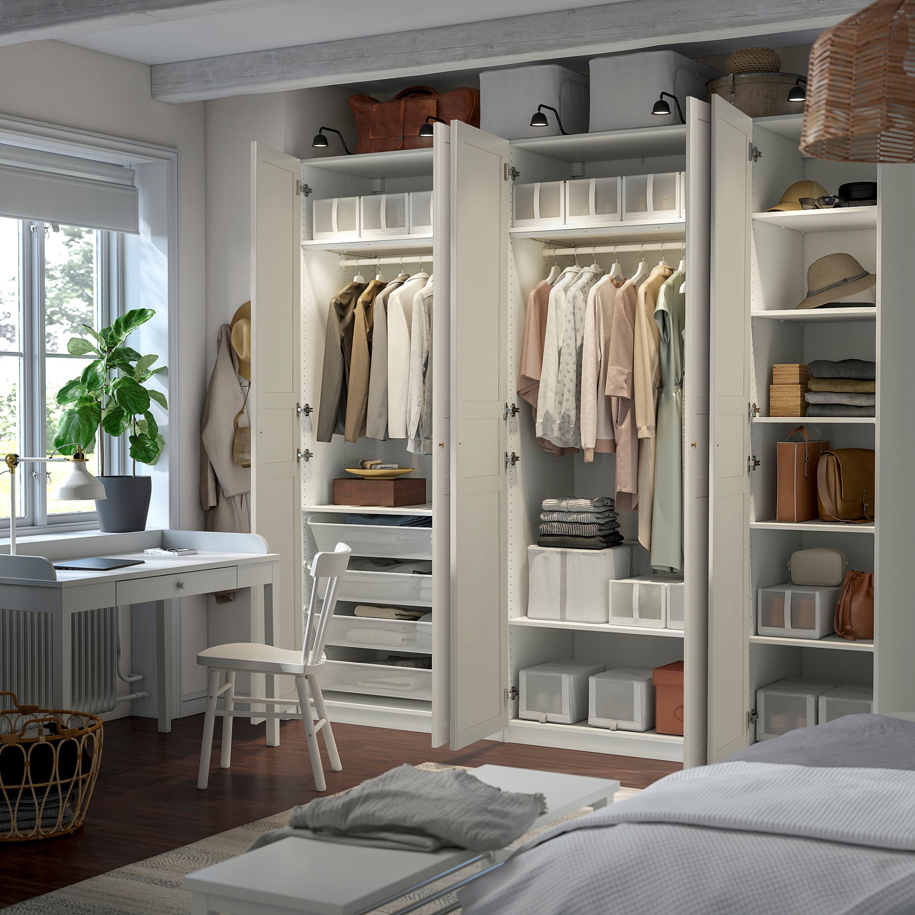 PAX/FLISBERGET, гардероб - комбинация, 296.261.10