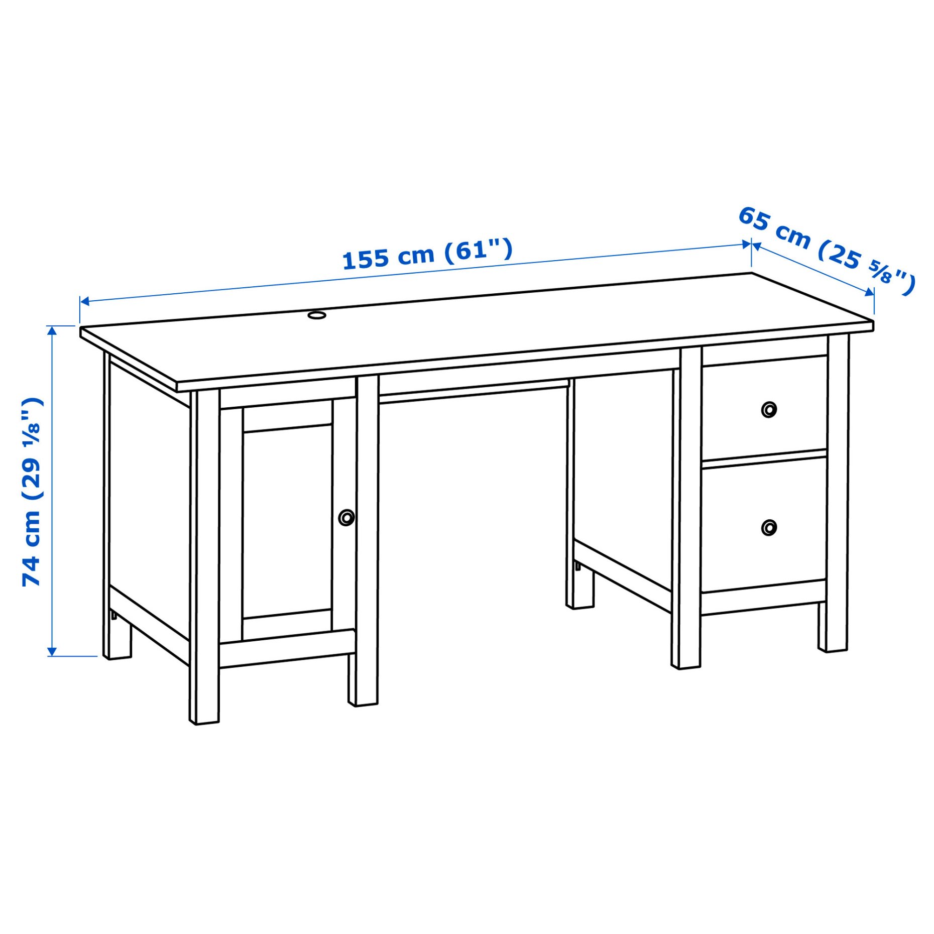 HEMNES, бюро, 305.350.48