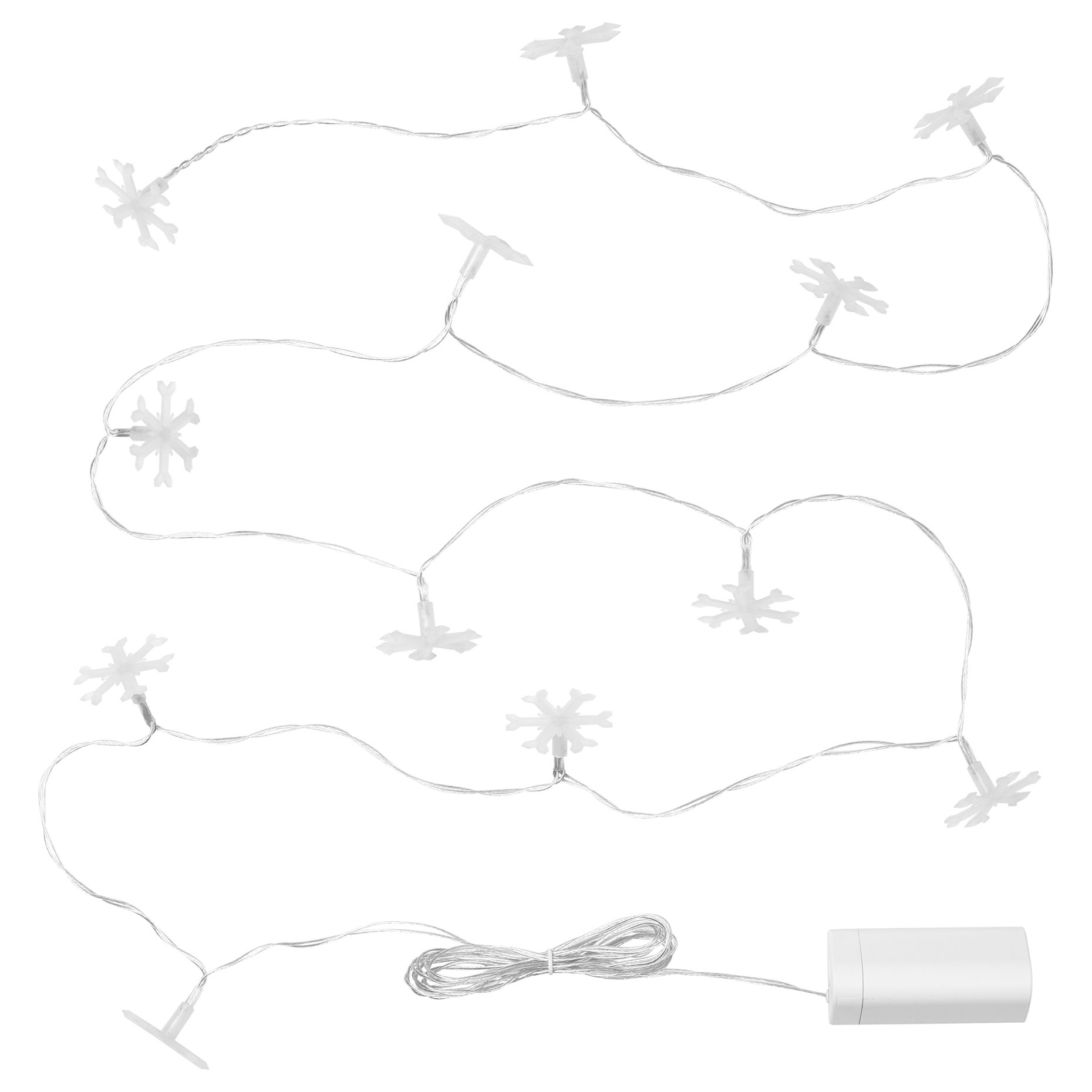 STRÅLA, LED гирлянда с 12 лампички, работи на батерии, 305.627.20