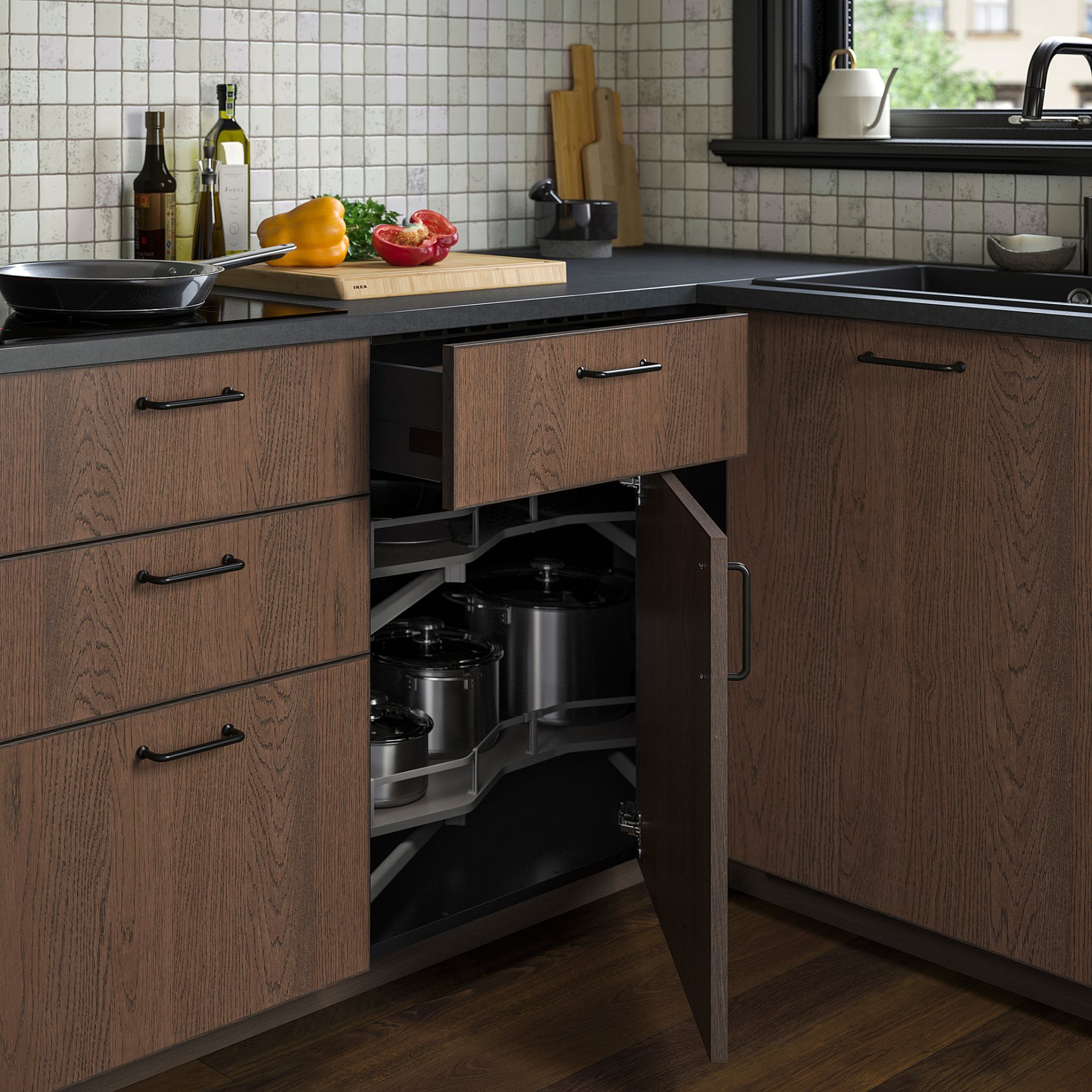 METOD, рамка за ъглов долен шкаф, 305.916.85