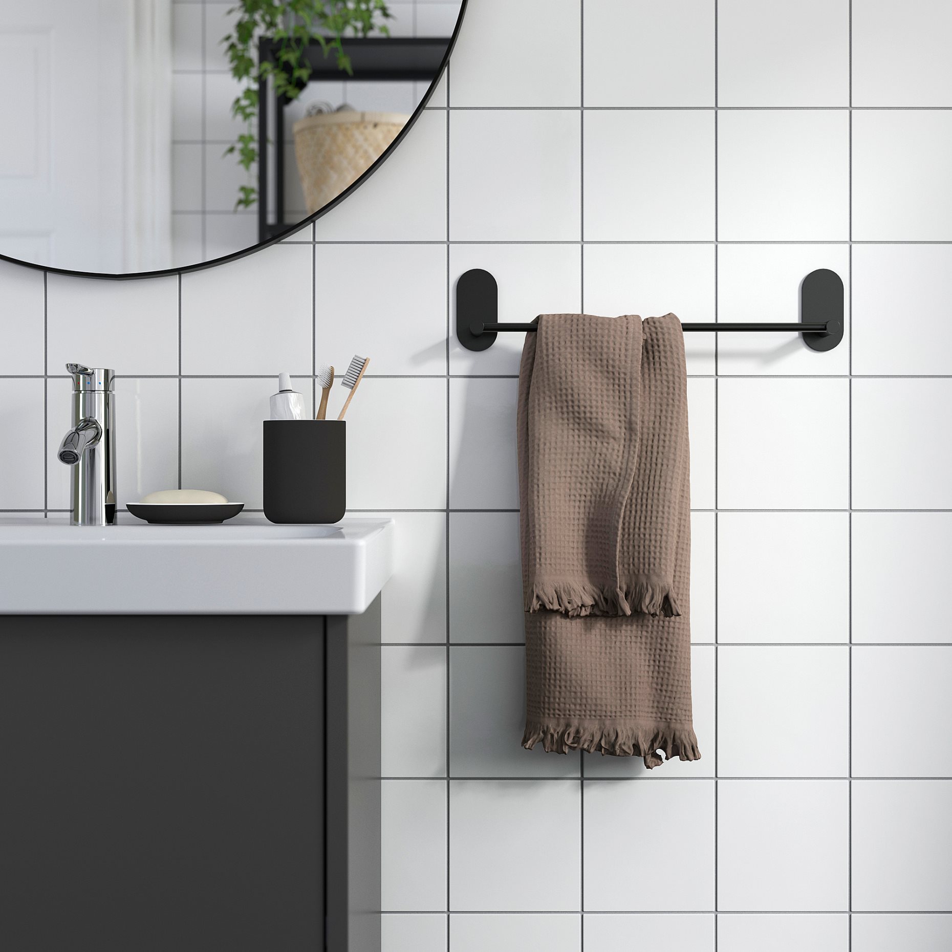 SKOGHALL, поставка за кърпи, самозалепваща се, 305.986.39