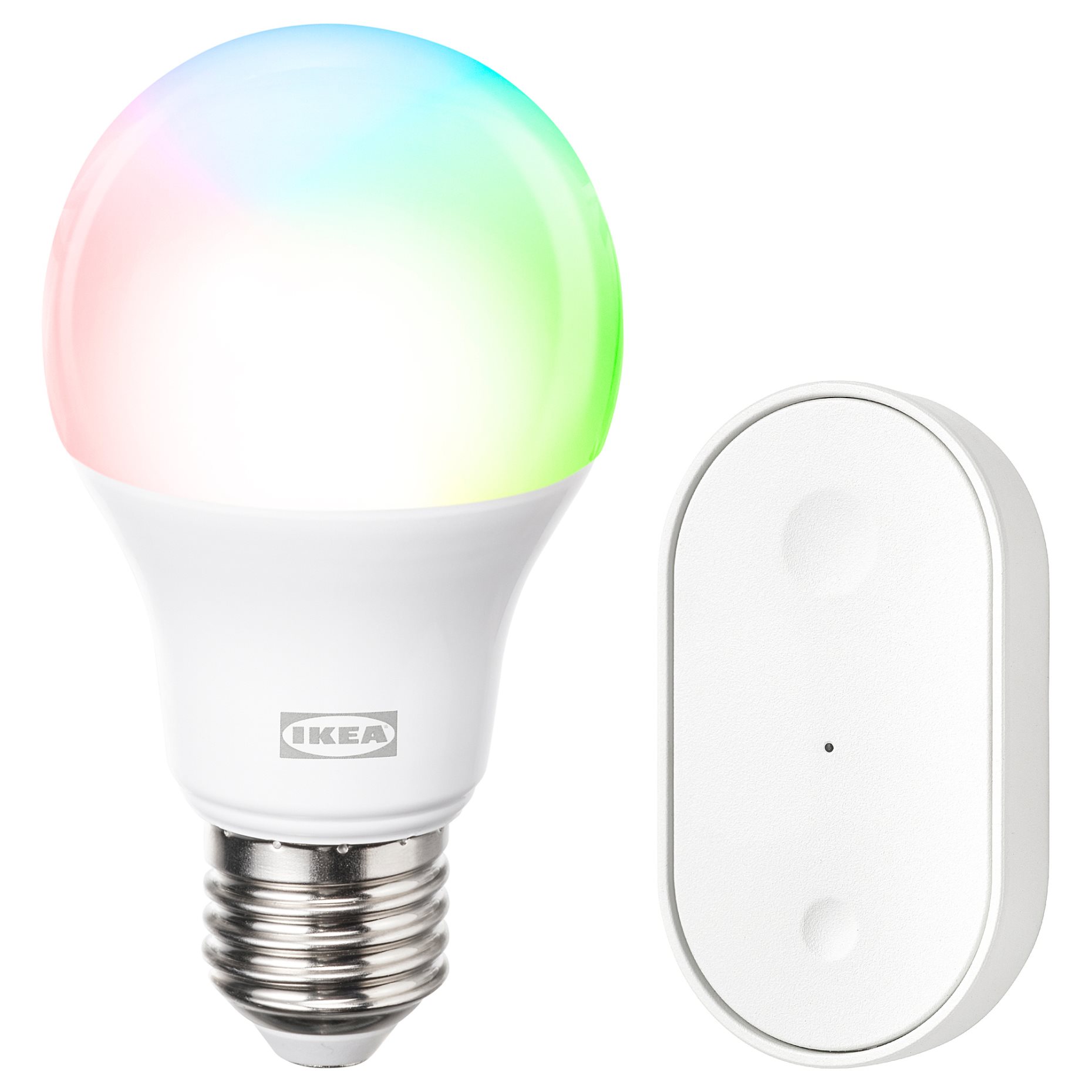 KAJPLATS, стартов комплект, E27, смарт, цветен и бял спектър, 306.085.77