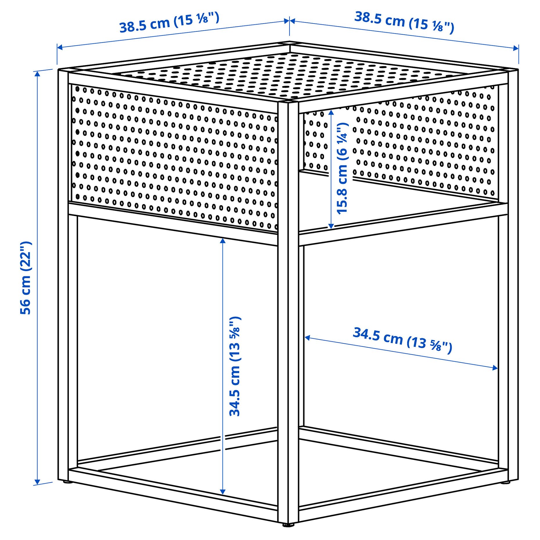 GILLERSBERG, нощно шкафче, 39x39x56 см, 306.089.83