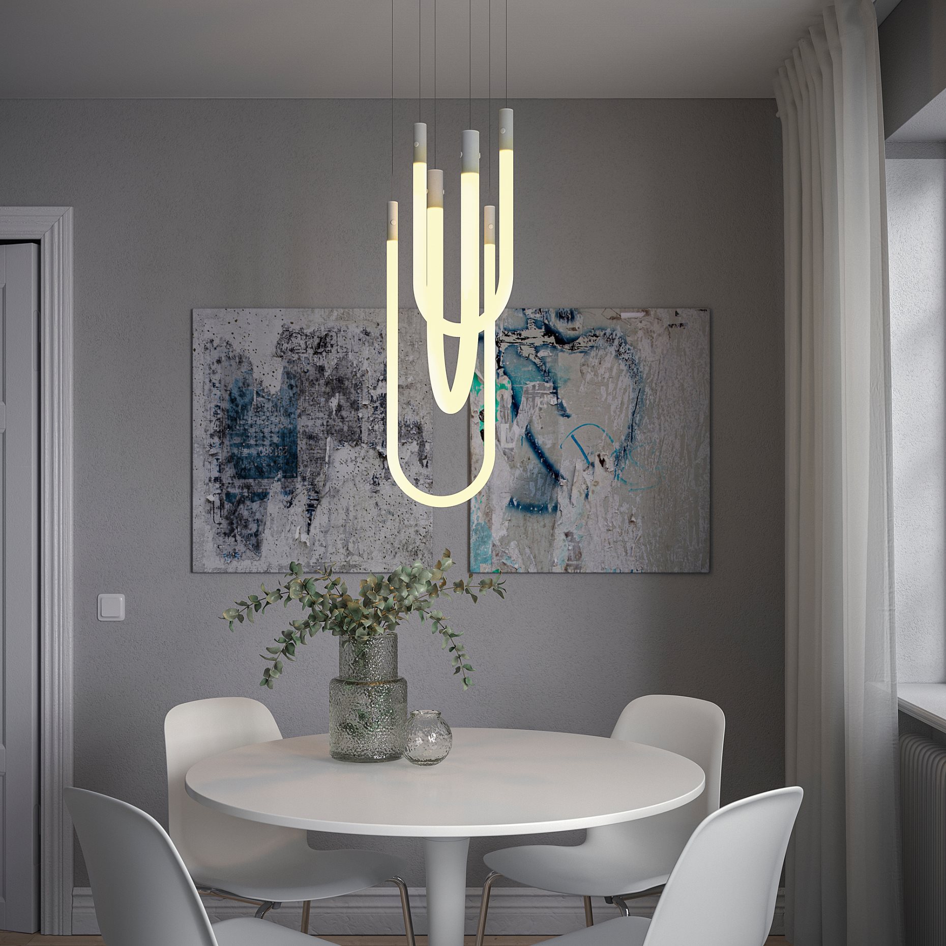 VARMBLIXT, LED висяща лампа, регул. на светлината, смарт, 46 см, 306.252.23