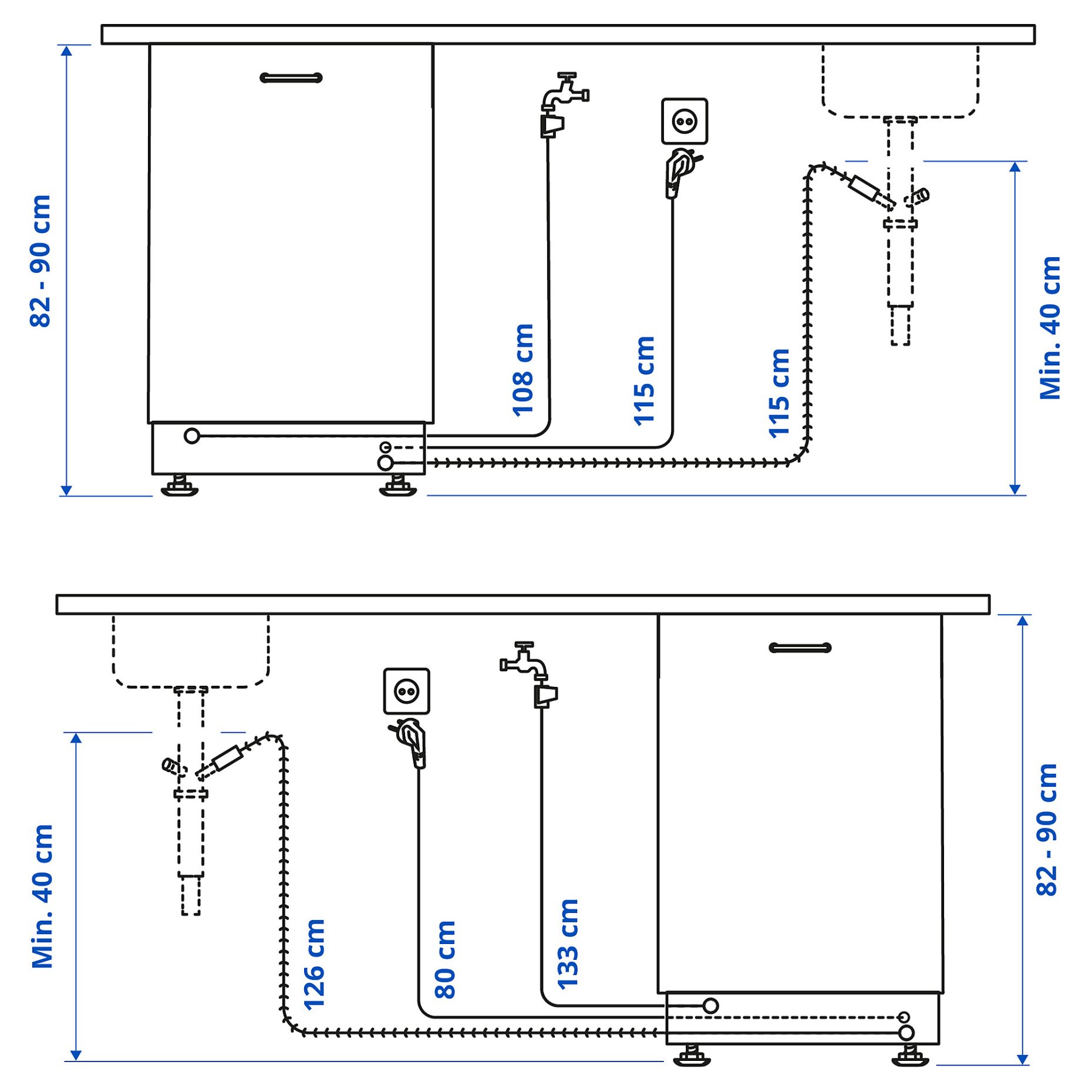 LAGAN, съдомиялна за вграждане, 60 см, 306.273.64