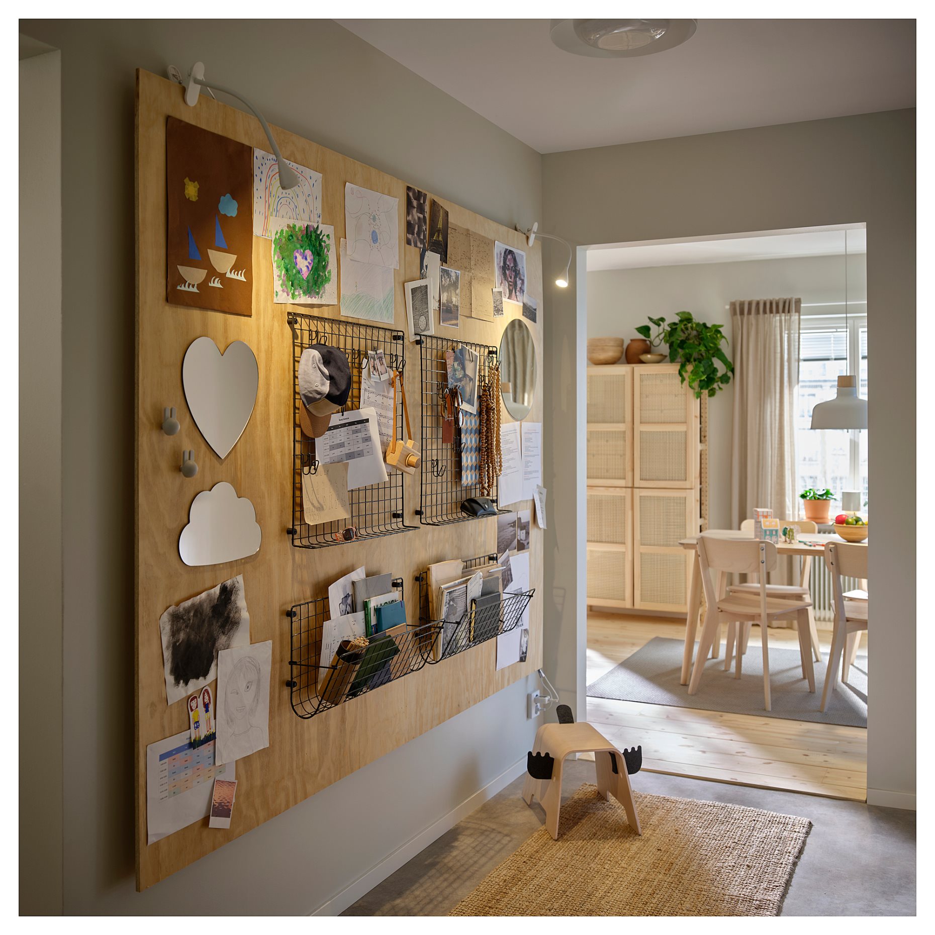 HOLMÖARNA, огледало, с форма на сърце, 27x27 см, 306.322.85