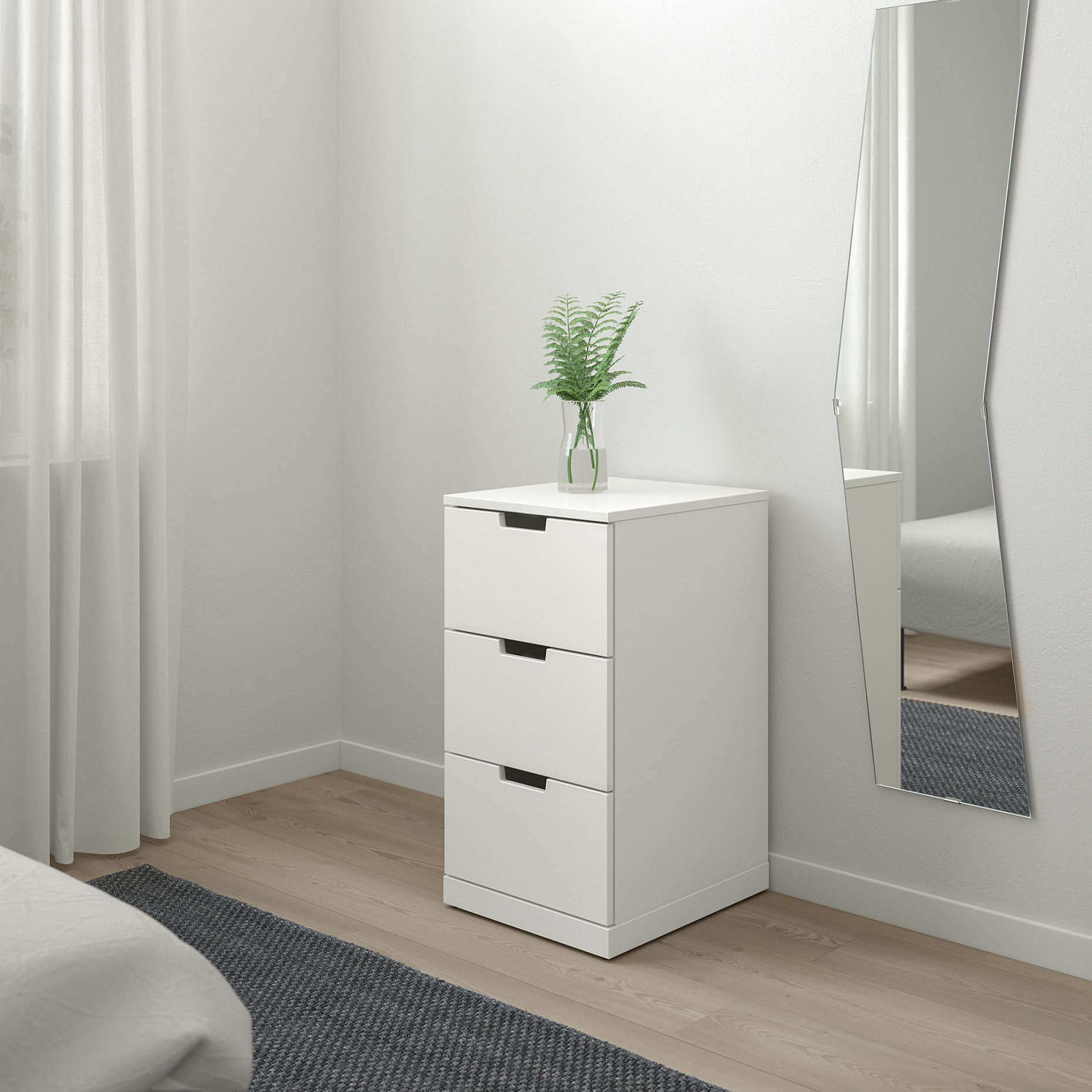NORDLI, скрин с 3 чекмеджета, 392.398.35