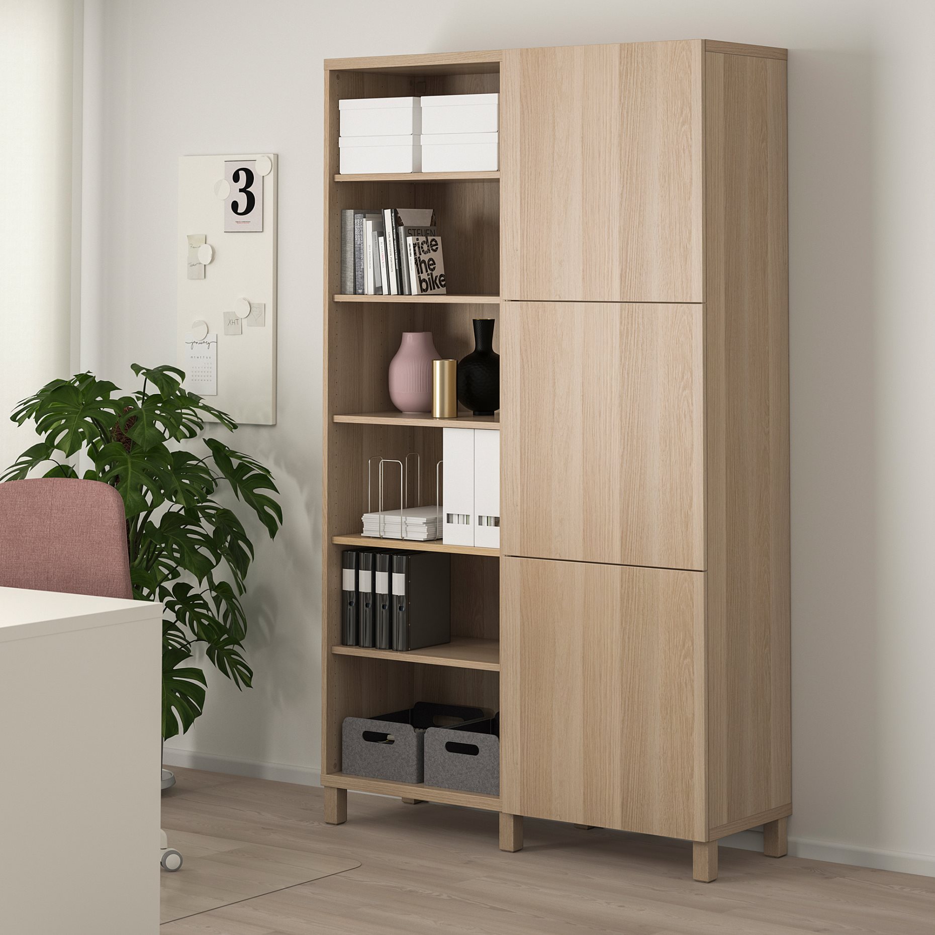 BESTÅ, комбиниран артикул за съхранение с врати, 393.017.71