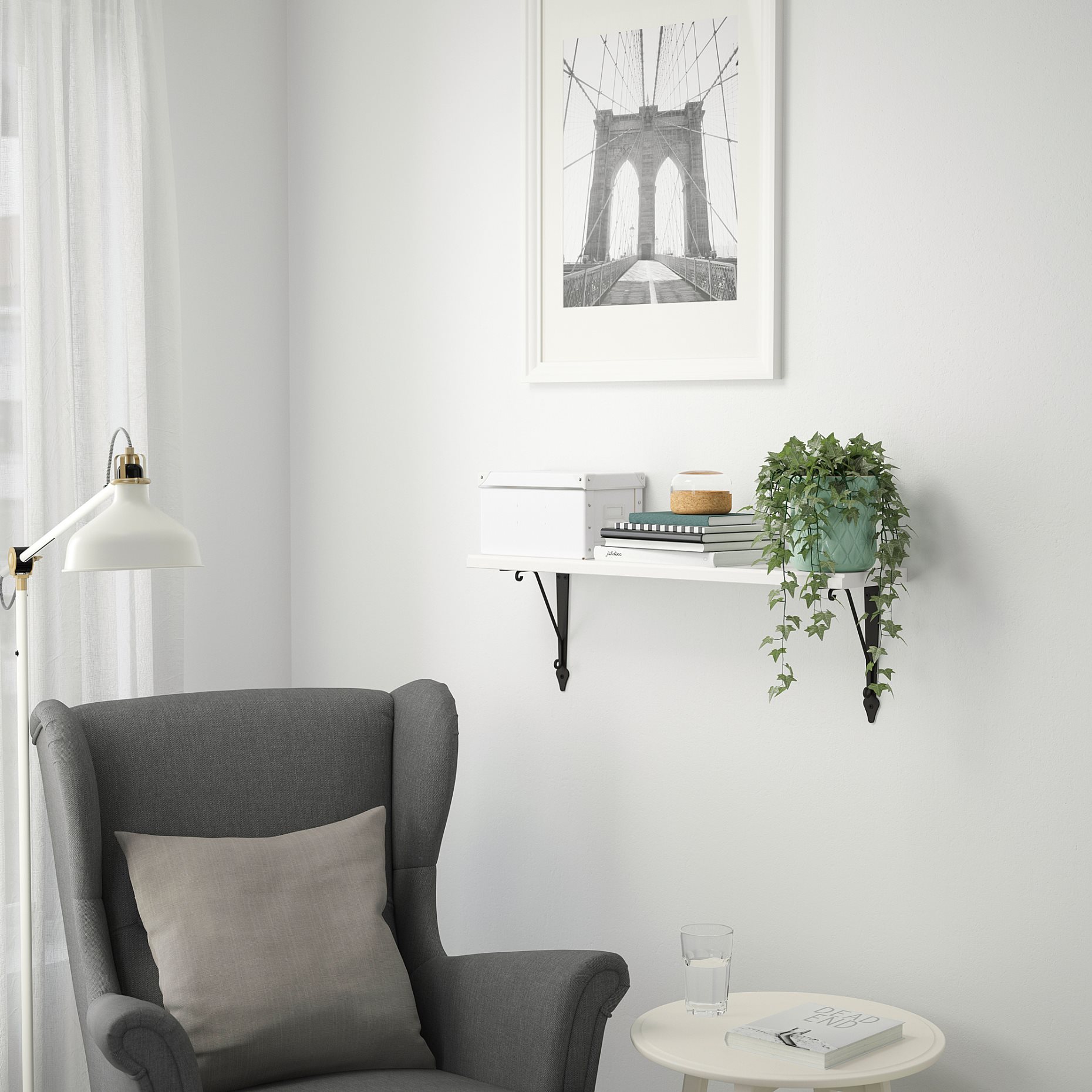 TRANHULT/KROKSHULT, стенен рафт, 393.363.32