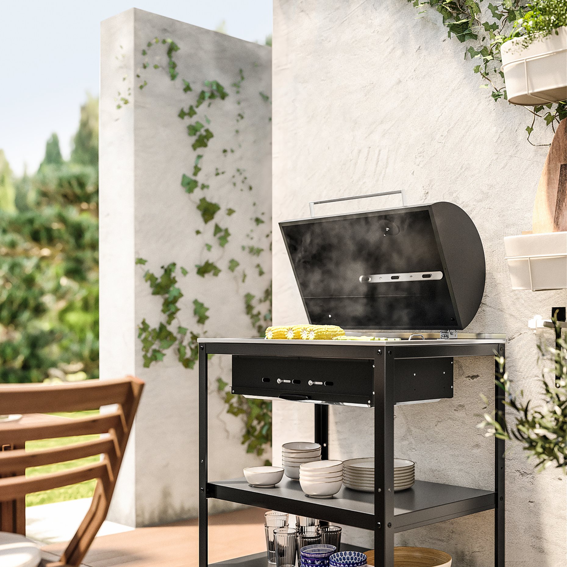 GRILLSKÄR, въшна кухня с барбекю на дърв въгл, 393.849.88