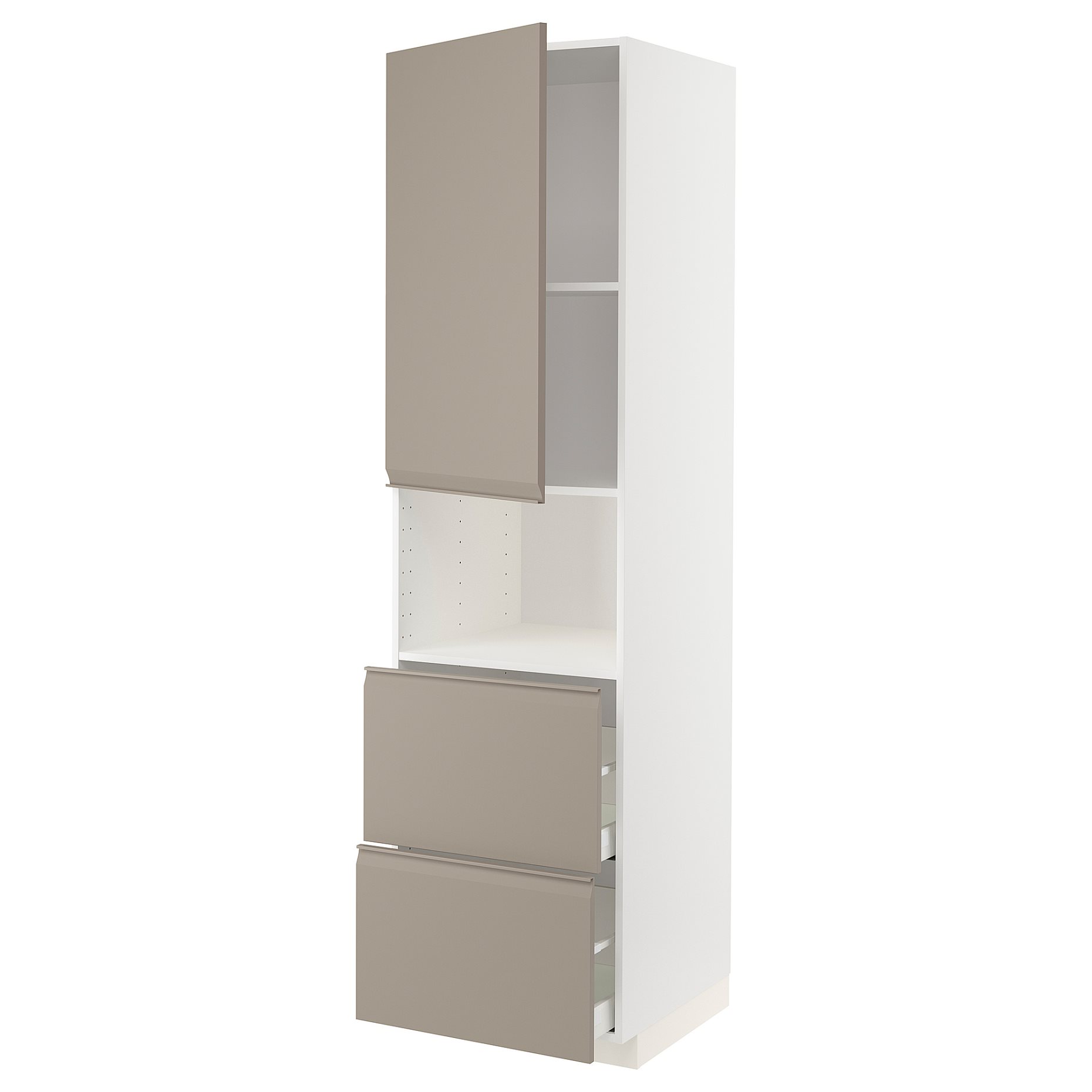 METOD/MAXIMERA, висок шкаф за микр. фурна, врата/2 чекм., 394.926.24
