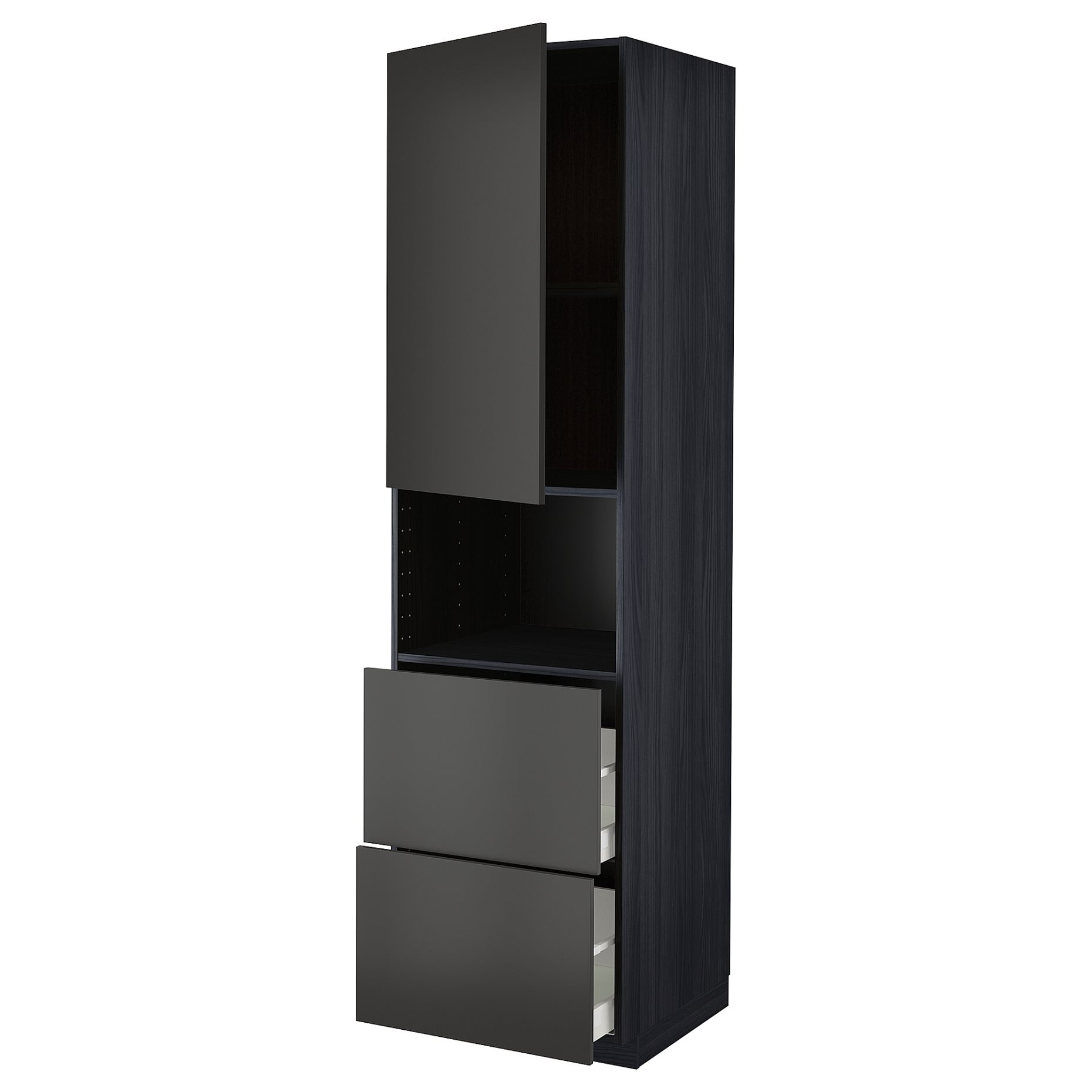 METOD/MAXIMERA, висок шкаф за микр фурн., с врата/2 чекм., 394.975.70