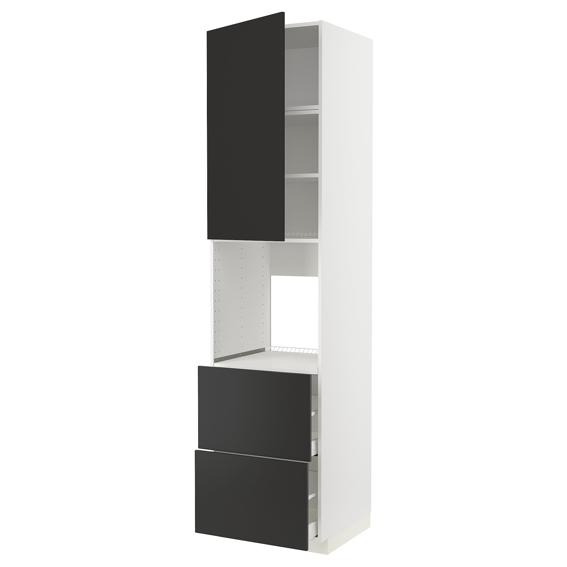 METOD/MAXIMERA, висок шкаф за фурна+врата/2 чекм, 394.982.54