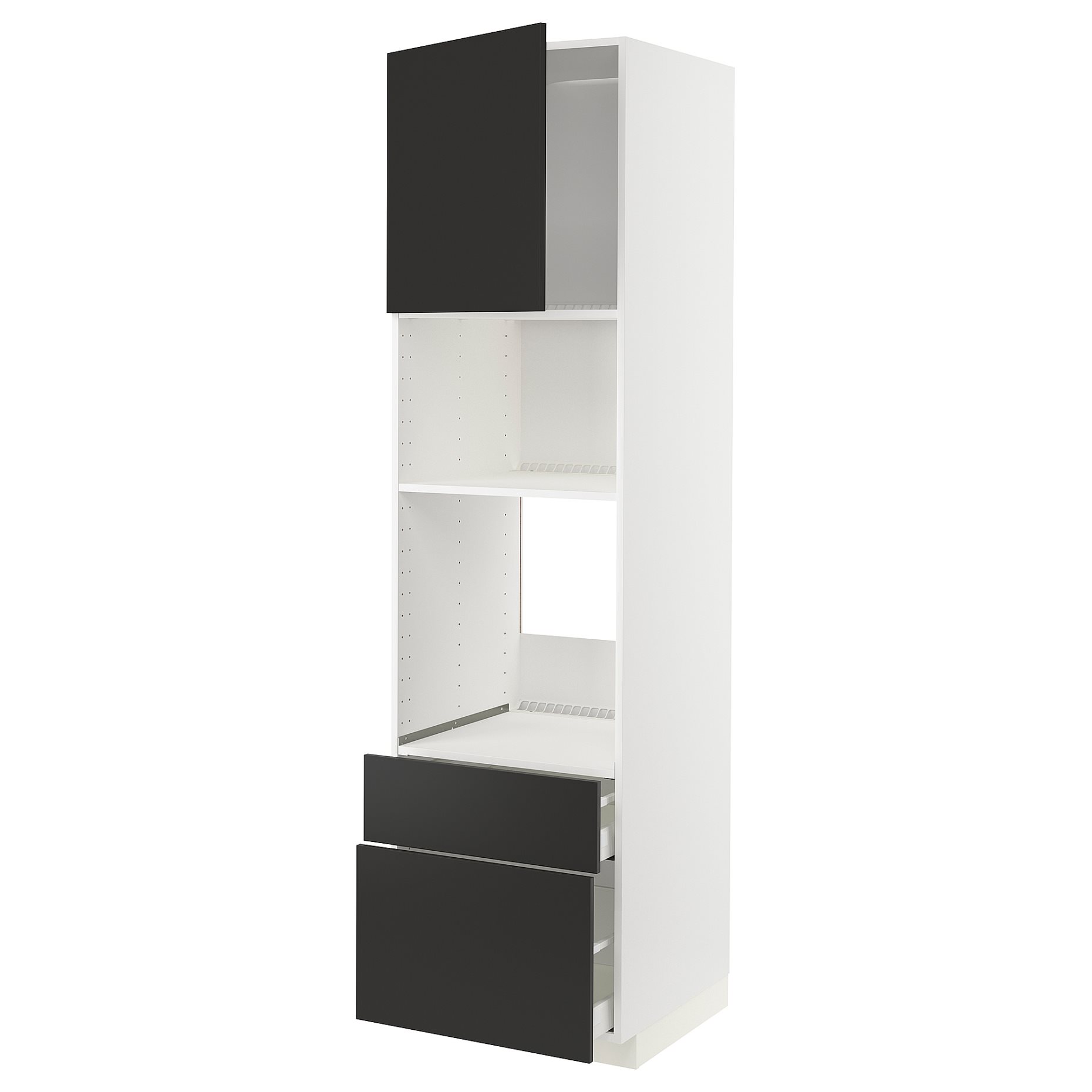 METOD/MAXIMERA, висок шкаф за фурна/микровълн. с врата/2 чекм., 394.985.79