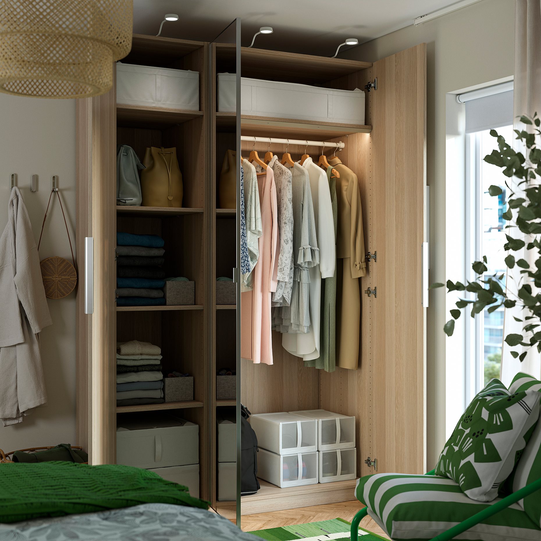 PAX/FORSAND/AHEIM, гардероб - комбинация, 395.027.60